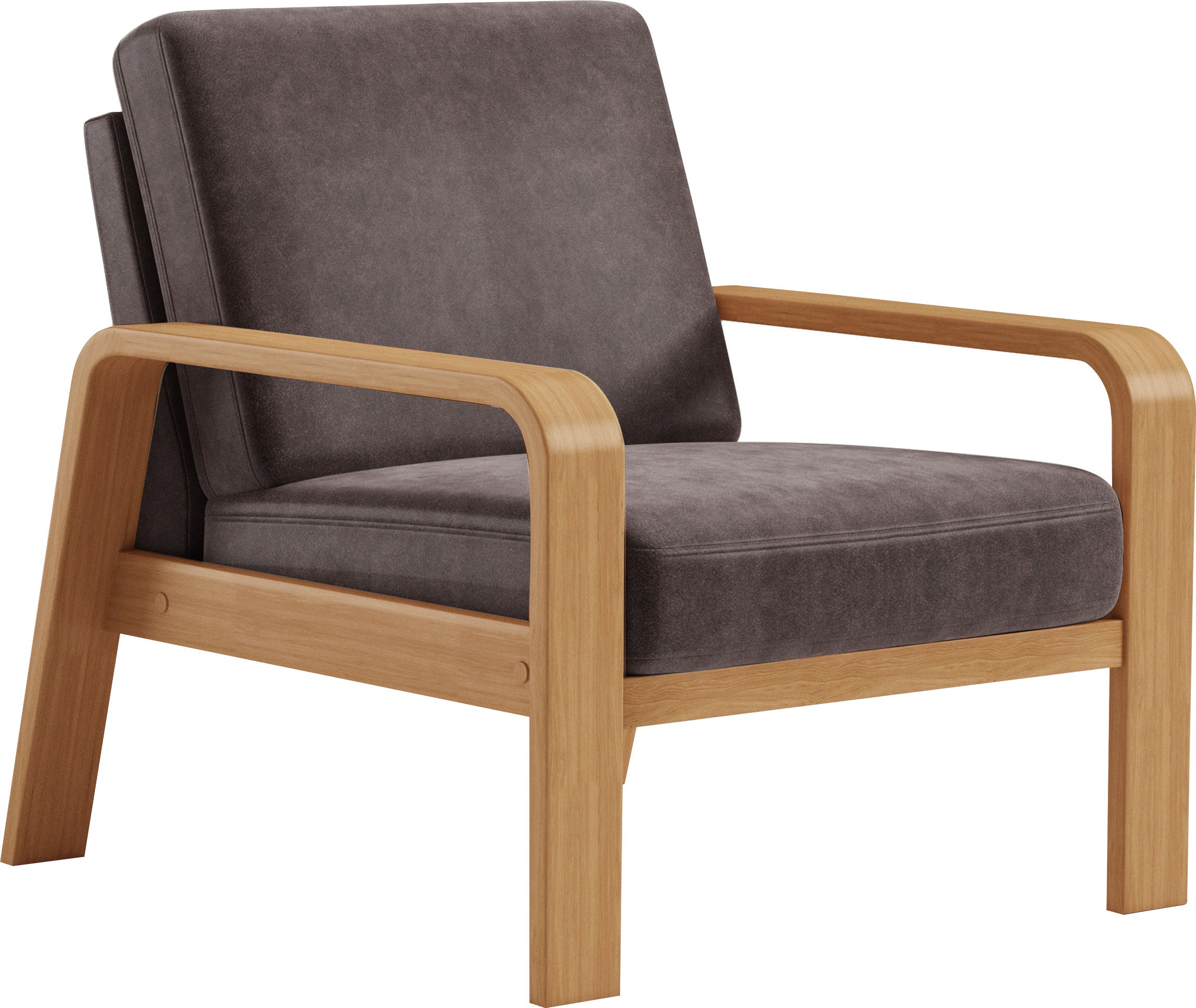 Sit&more Fotelis »Kolding« porankiais iš eichefarbigem Buchenholz verschiedene Bezüge ir spalvos