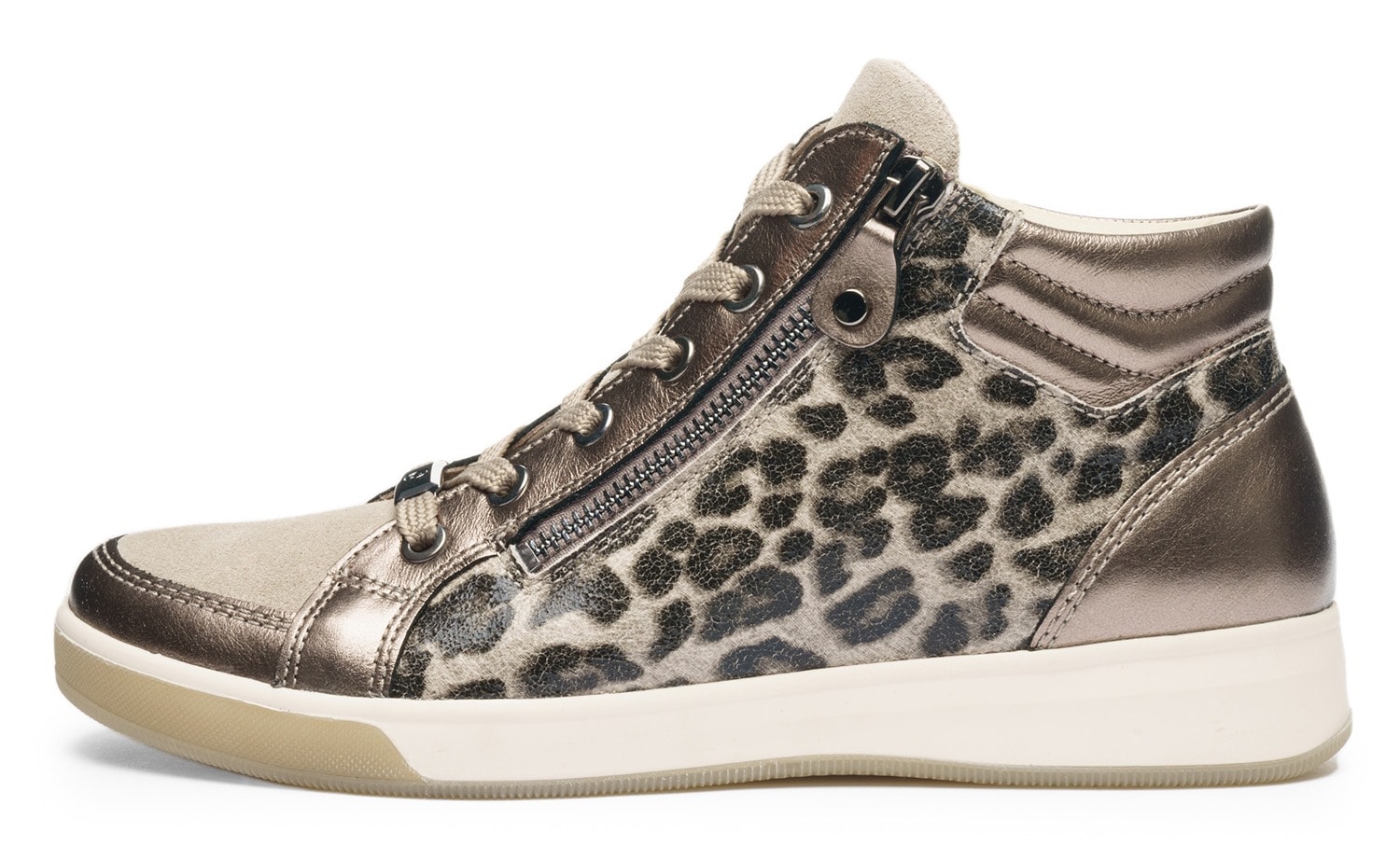 Ara Sneakerboots "ROM" Hightop Sneaker, Schnürboots mit Kontrastbesätze