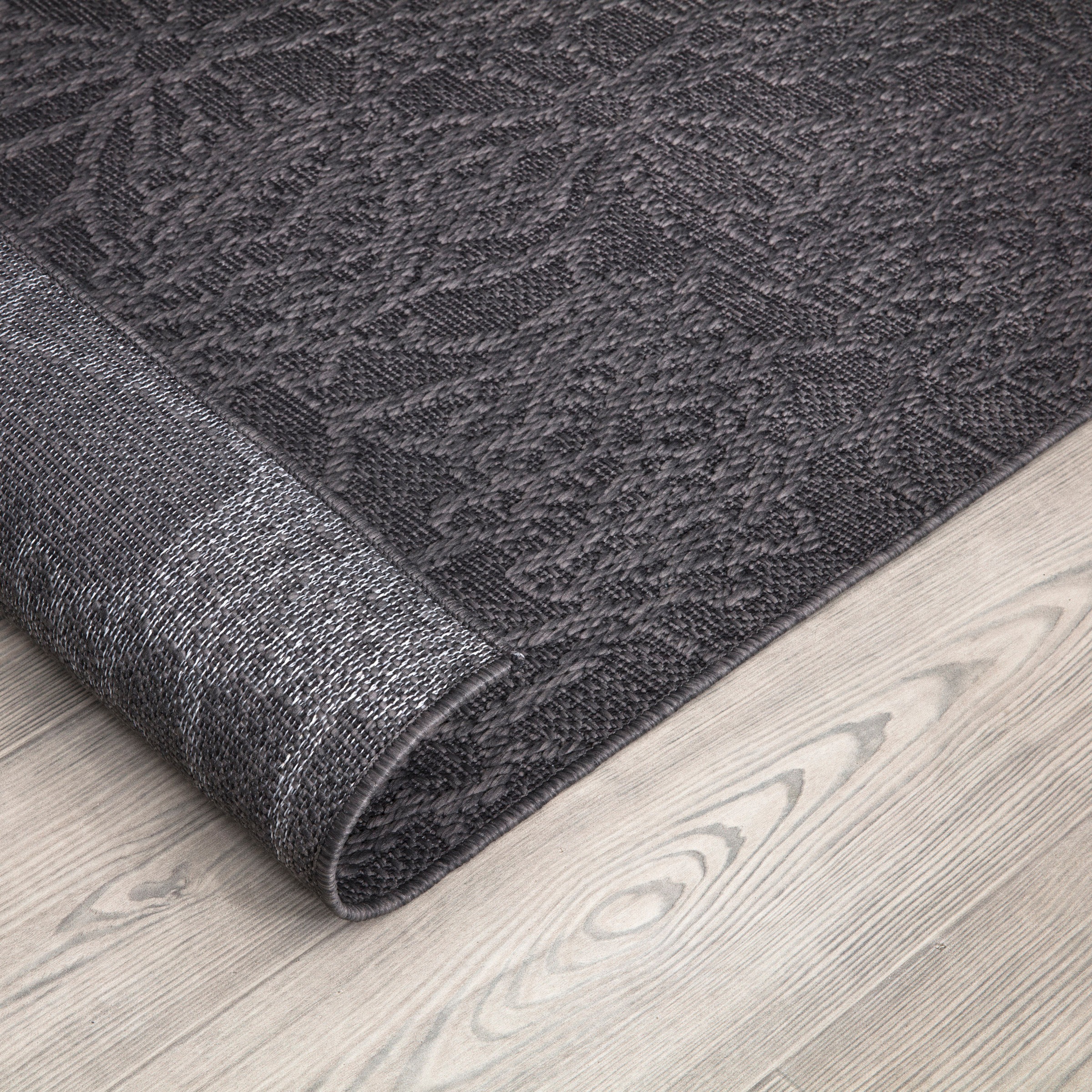 Paco Home Teppich "Rimini 411" rechteckig 4 mm Höhe Flachgewebe, Uni Farben günstig online kaufen