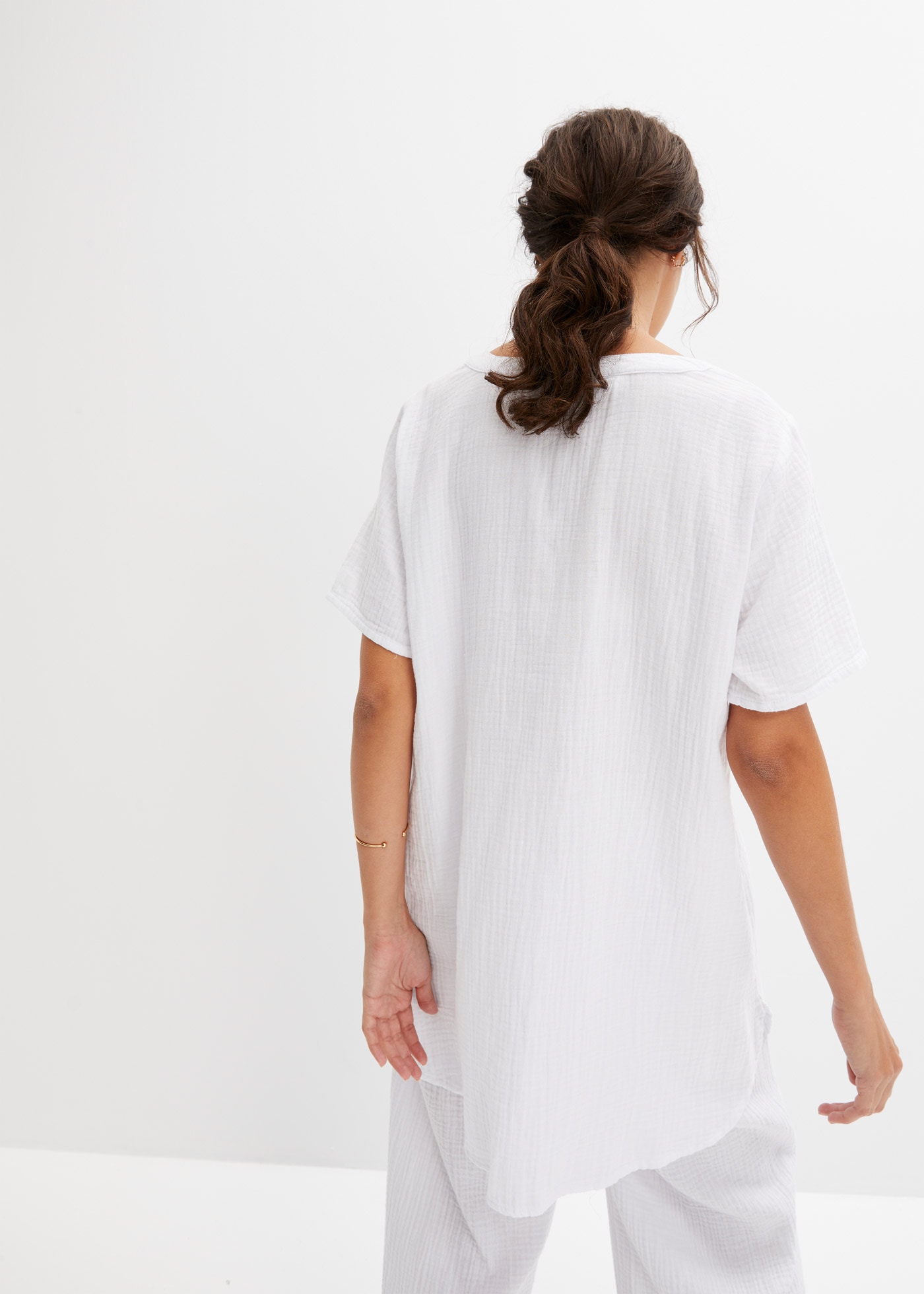 bonprix Longtunika für entspannten Look, Regular Fit, Kurzarm-Design