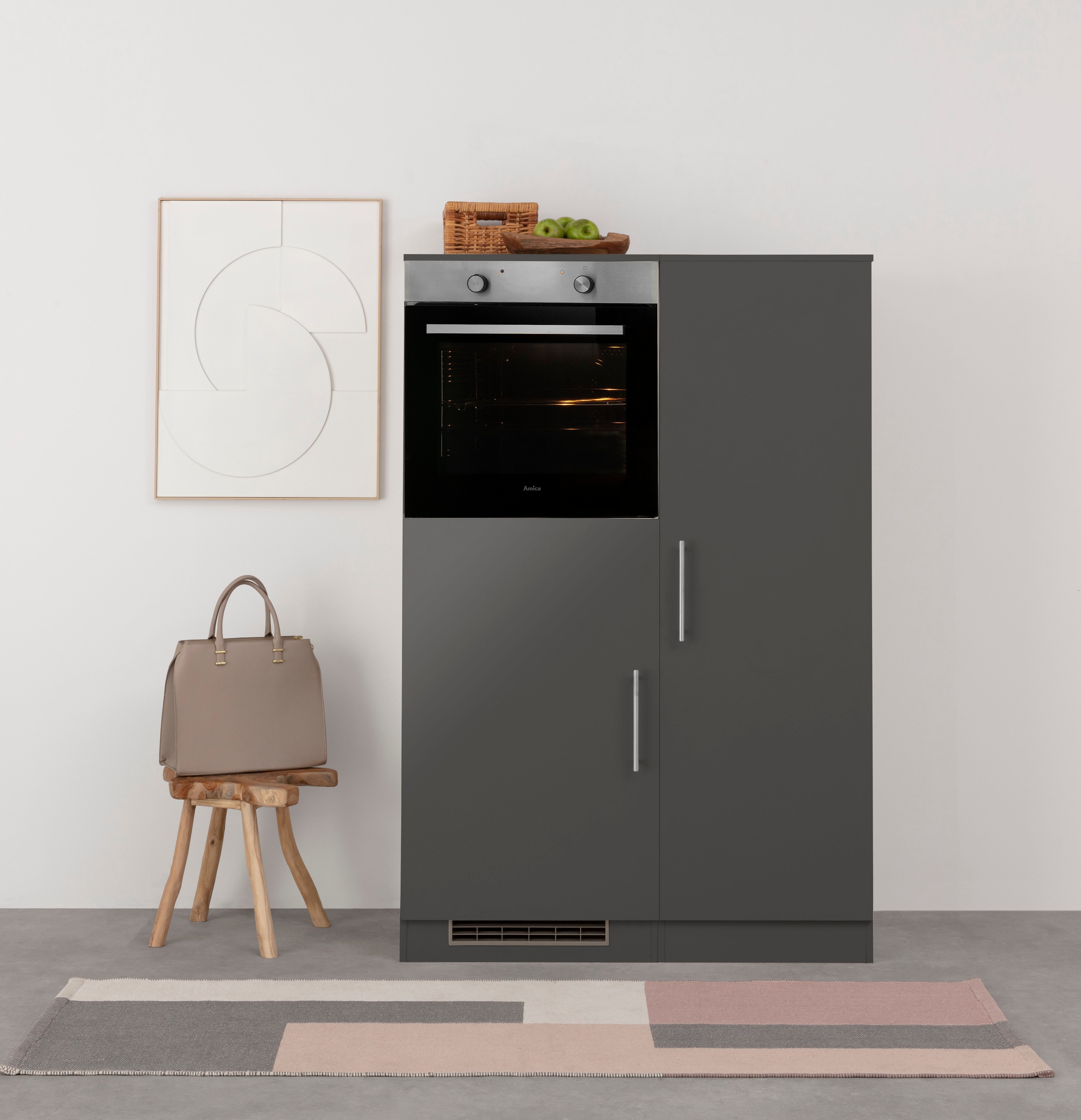 wiho Küchen Küche »"Cali"«, Back-/Kühlmodul, wahlweise mit E-Geräten, Breite 110 cm