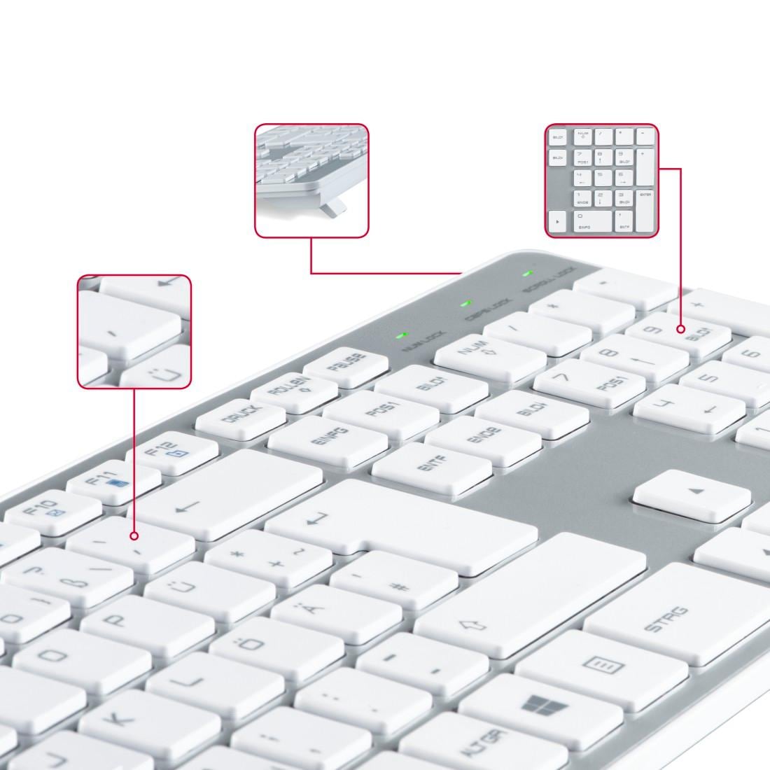 Hama Tastatur »Tastatur PC Tastatur kabelgebunden im Slim-Design«