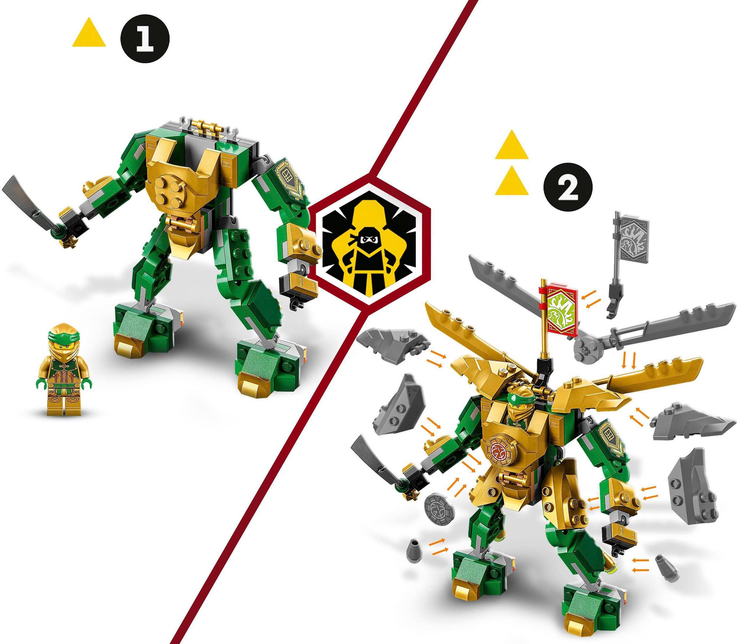 LEGO® Konstruktionsspielsteine »Lloyds Mech-Duell EVO (71781), LEGO® NINJAGO«, (223 St.), Made in Europe