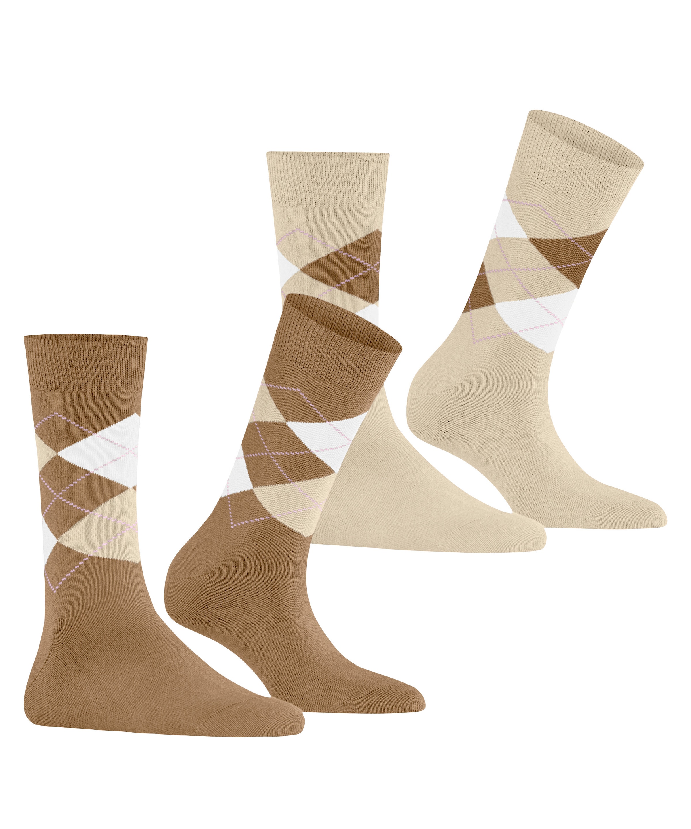 Burlington Socken »Everyday Argyle« 3er Pack,  atmungsaktiv