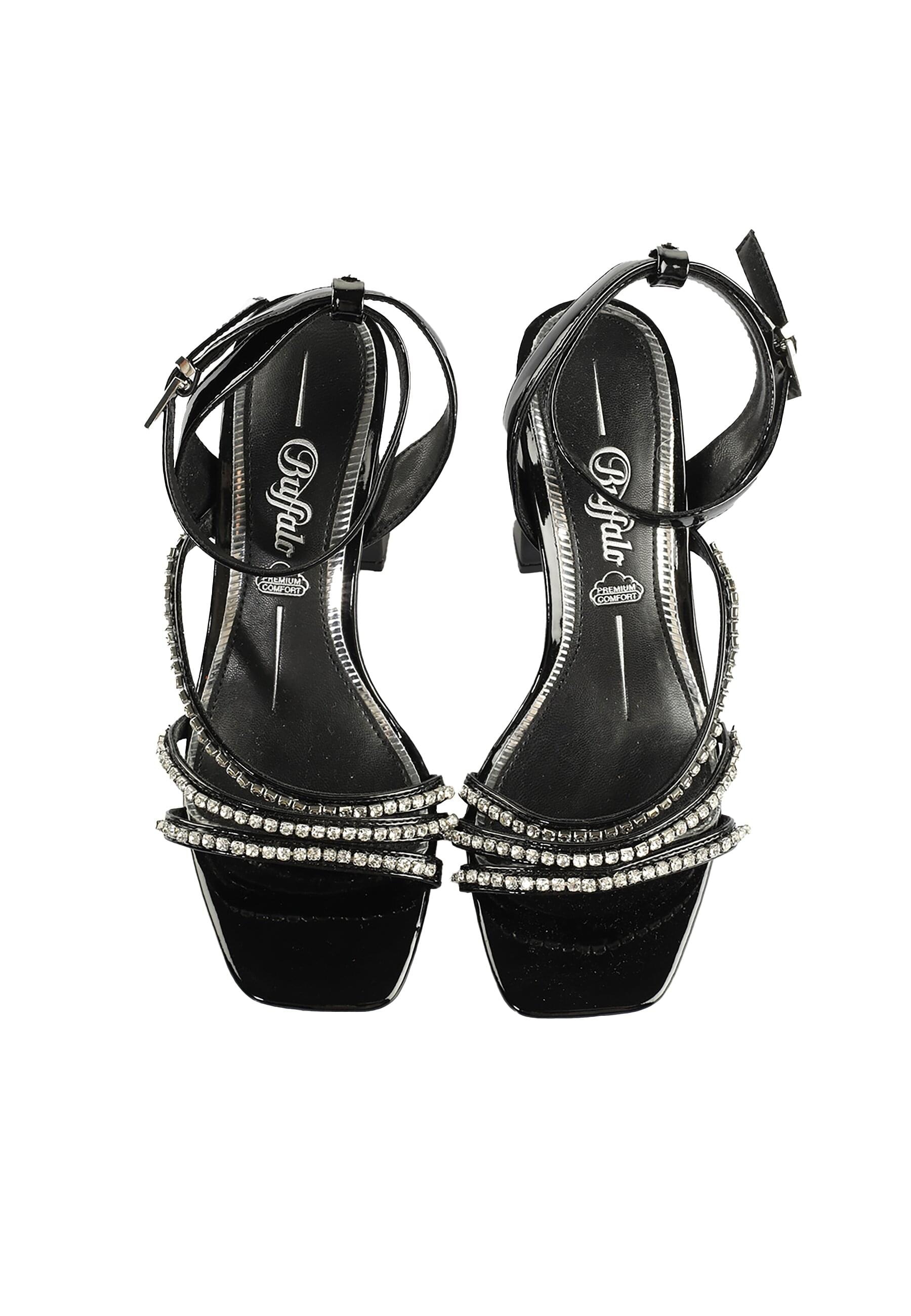 Buffalo Charlotte Ice High-Heel Pumps Black/Silver Size 36 3