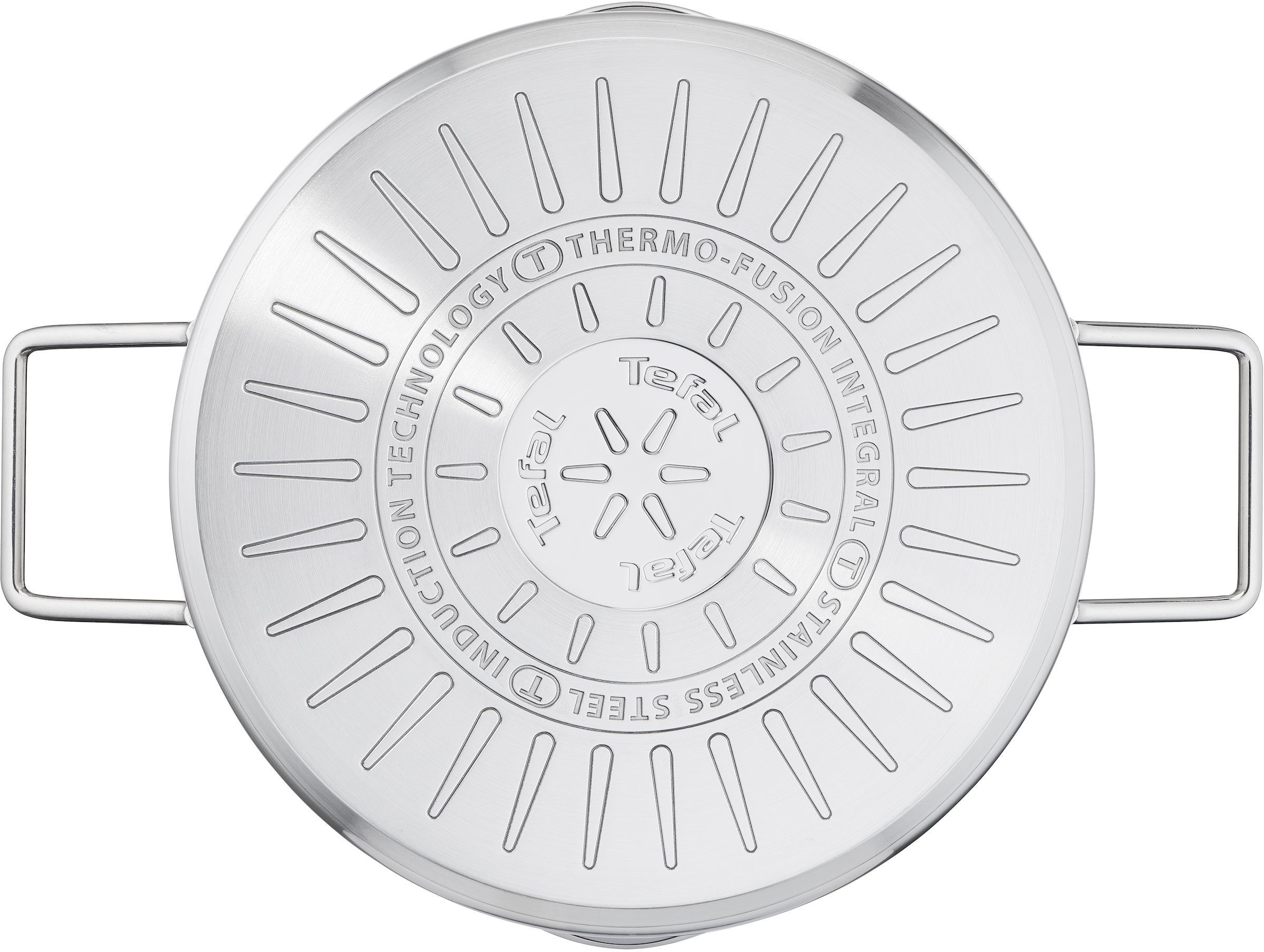 Tefal Kochtopf »Nordica«, Edelstahl, (1 tlg.), mit Deckel, nordisches Design, Ausgießer, Doppelgriff, Induktion