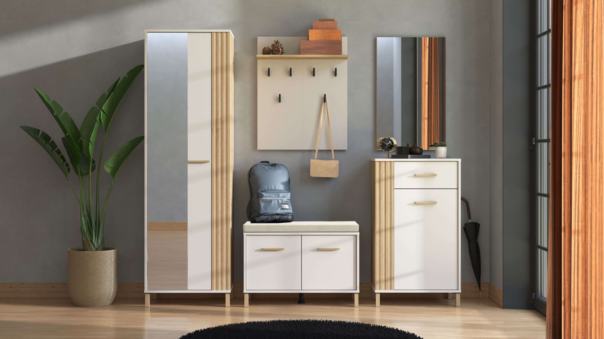 Home affaire Garderoben-Set "Belfort, Breite 199 cm, im Kaschmir und Artisa günstig online kaufen