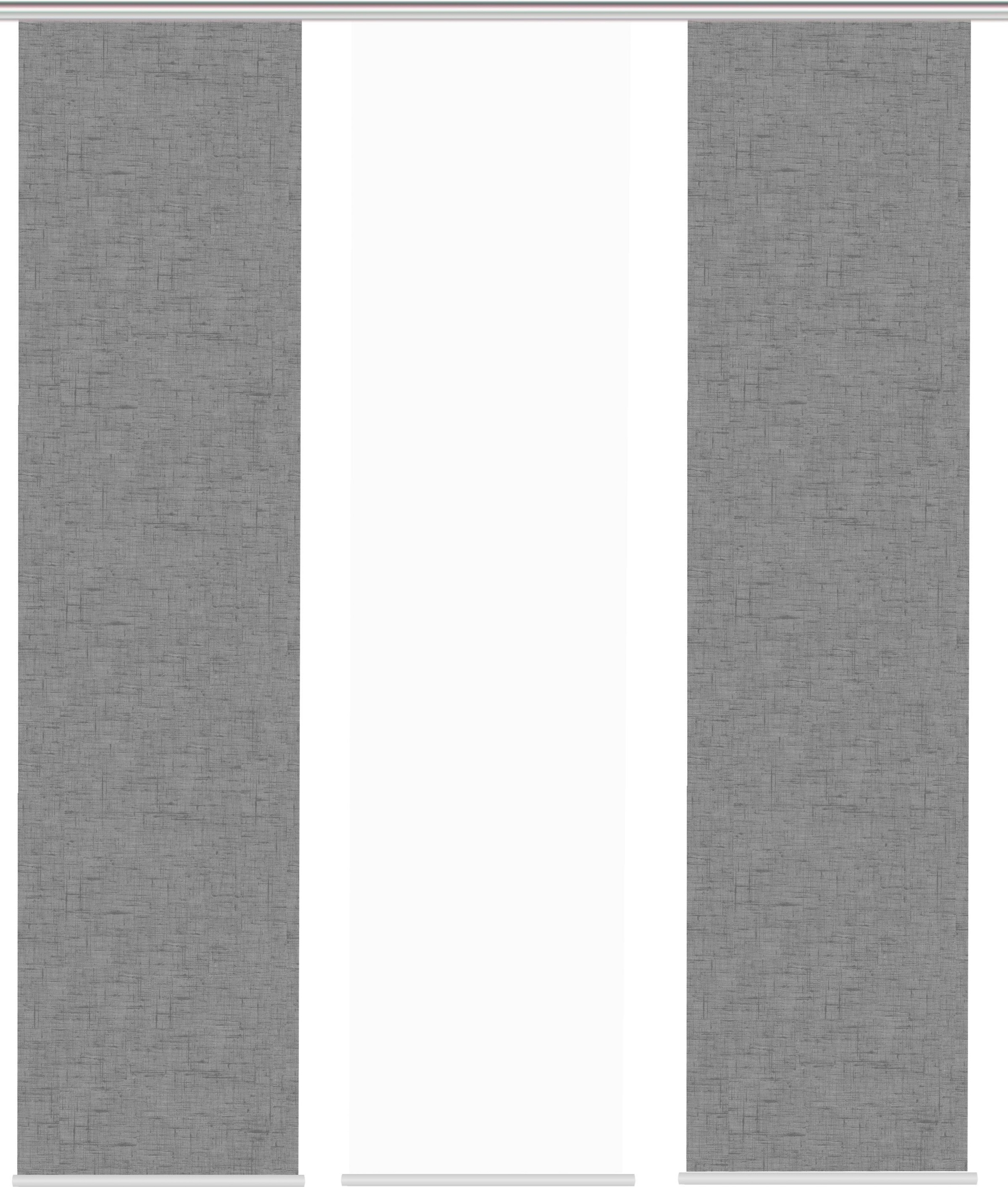 Thumbnail - HOME WOHNIDEEN Schiebegardine "PIVE 3er SET" Paneelwagen 3 Stk. tlg. Schiebevorhang Digidruck 3er Set PIVE