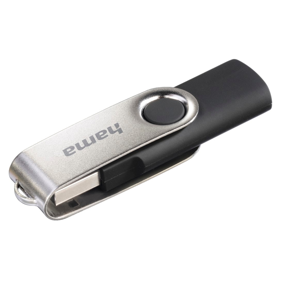 Hama "Rotate, USB 2.0, Schwarz/Silber" (16 GB USB 2.0 )