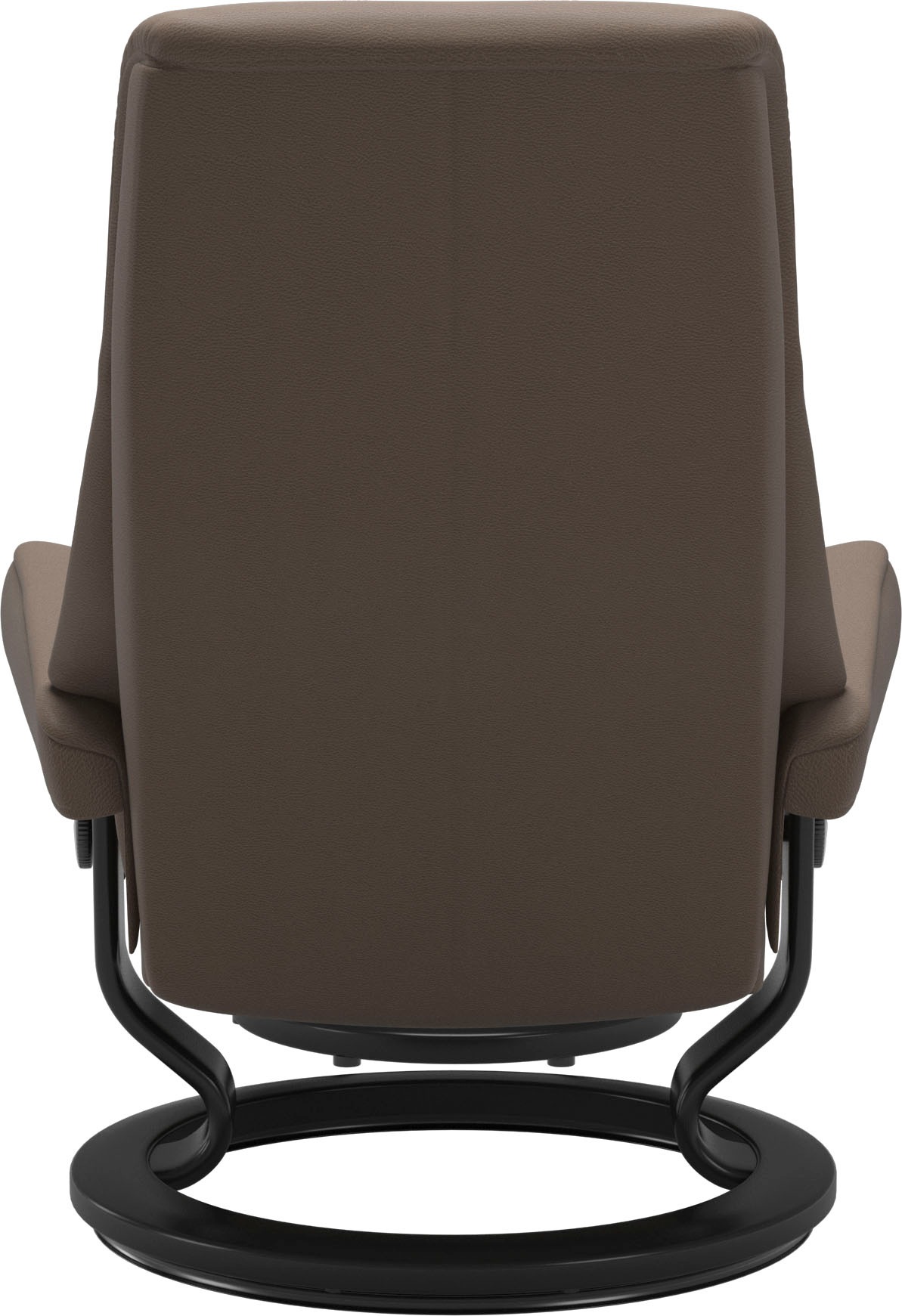 Relaxsessel STRESSLESS "View", braun (mole batick), B:82cm H:108cm T:81cm, Leder BATICK: BATICK ist ein leicht korrigiertes, durchgefärbtes und genarbtes Möbelleder, bei dem die meisten Unebenheiten und Spuren in der Regel entfernt wurden.;Leder PALOMA: P 2