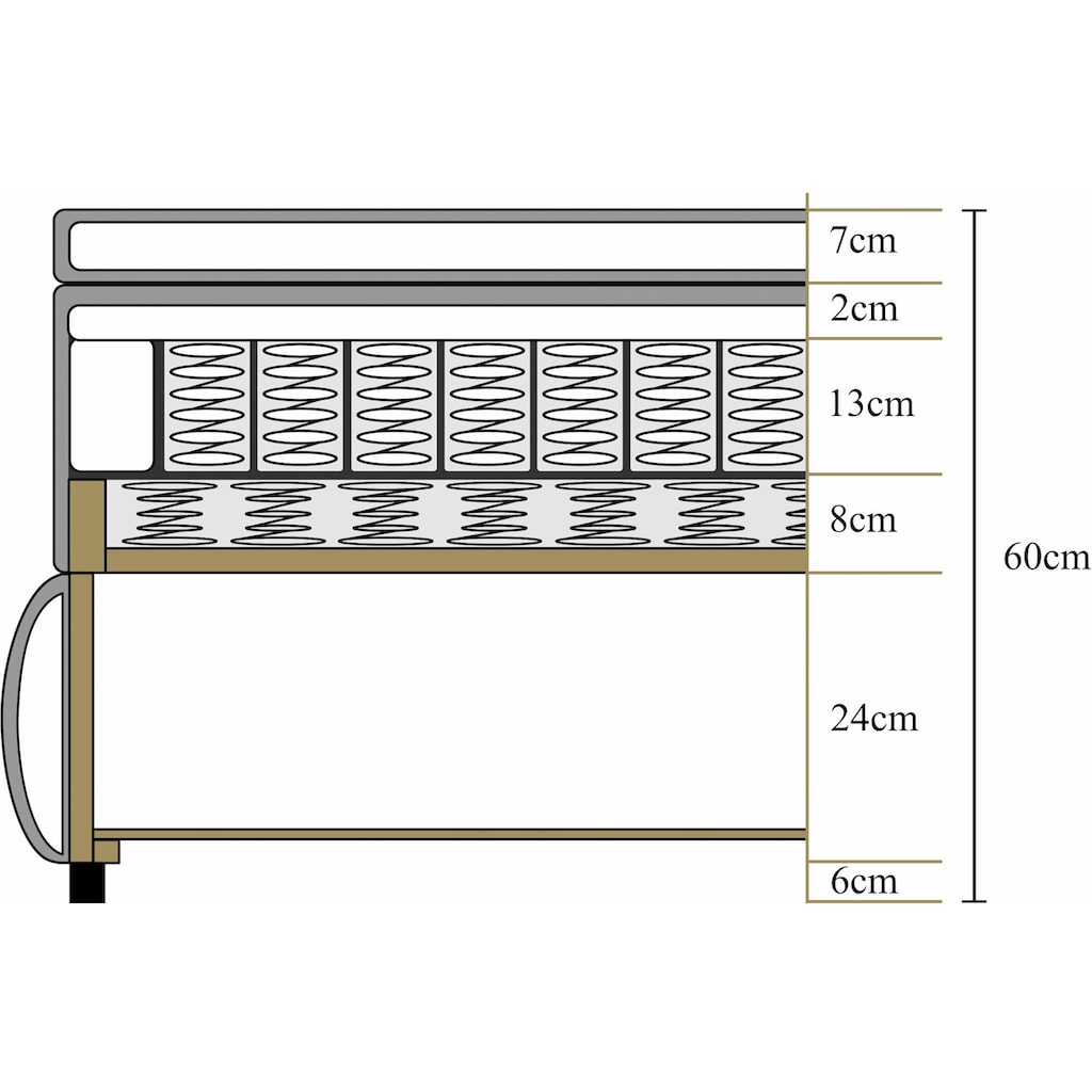 ATLANTIC home collection Boxspringbett »Tilo«