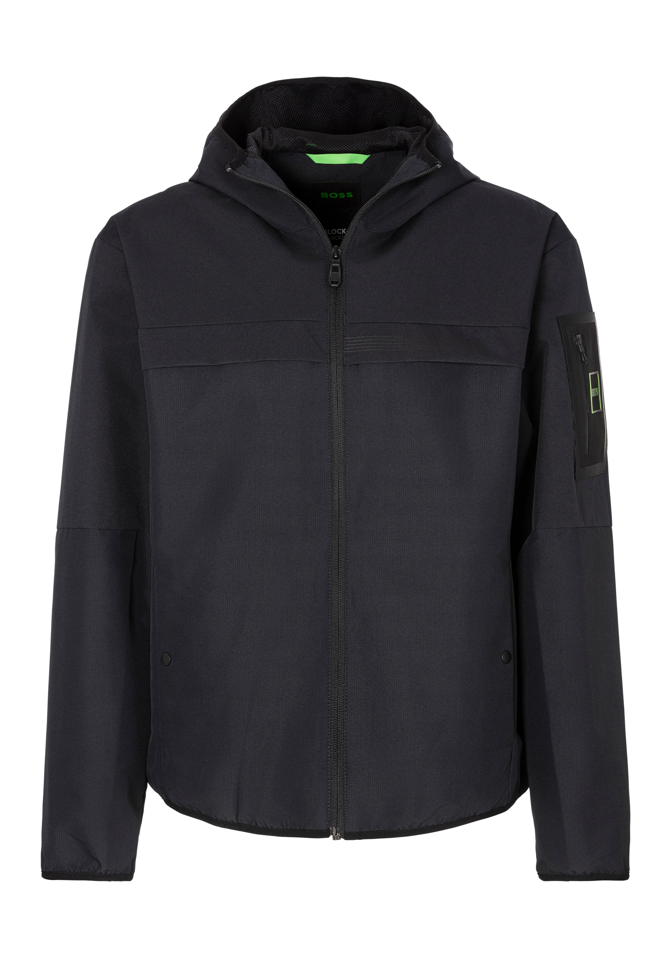 BOSS GREEN Windbreaker »J_Farrier« mit Kapuze mit Markenlabel