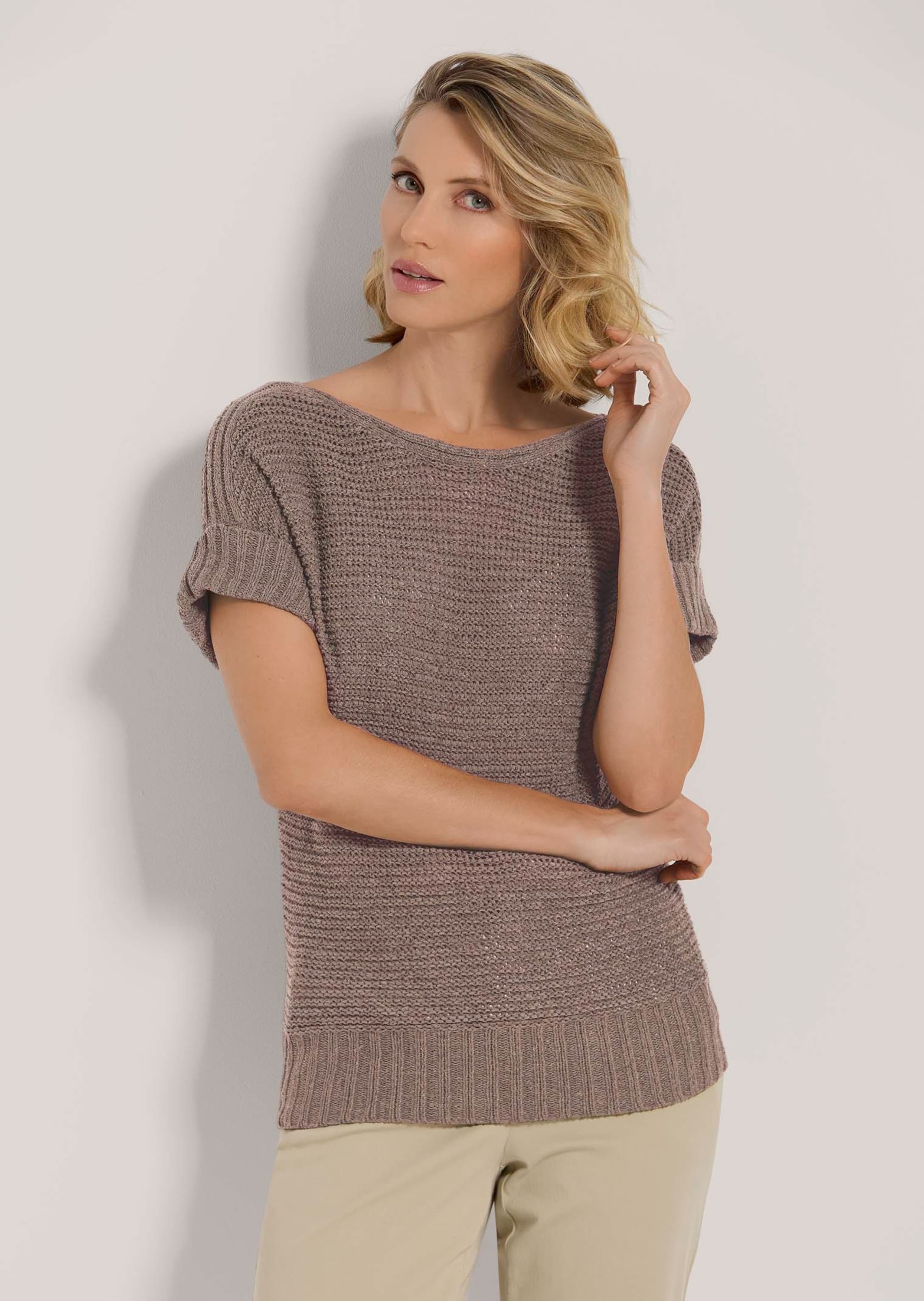 Thumbnail - MADELEINE Longpullover "Pullover Kurzarm-Pullover mit Struktur"