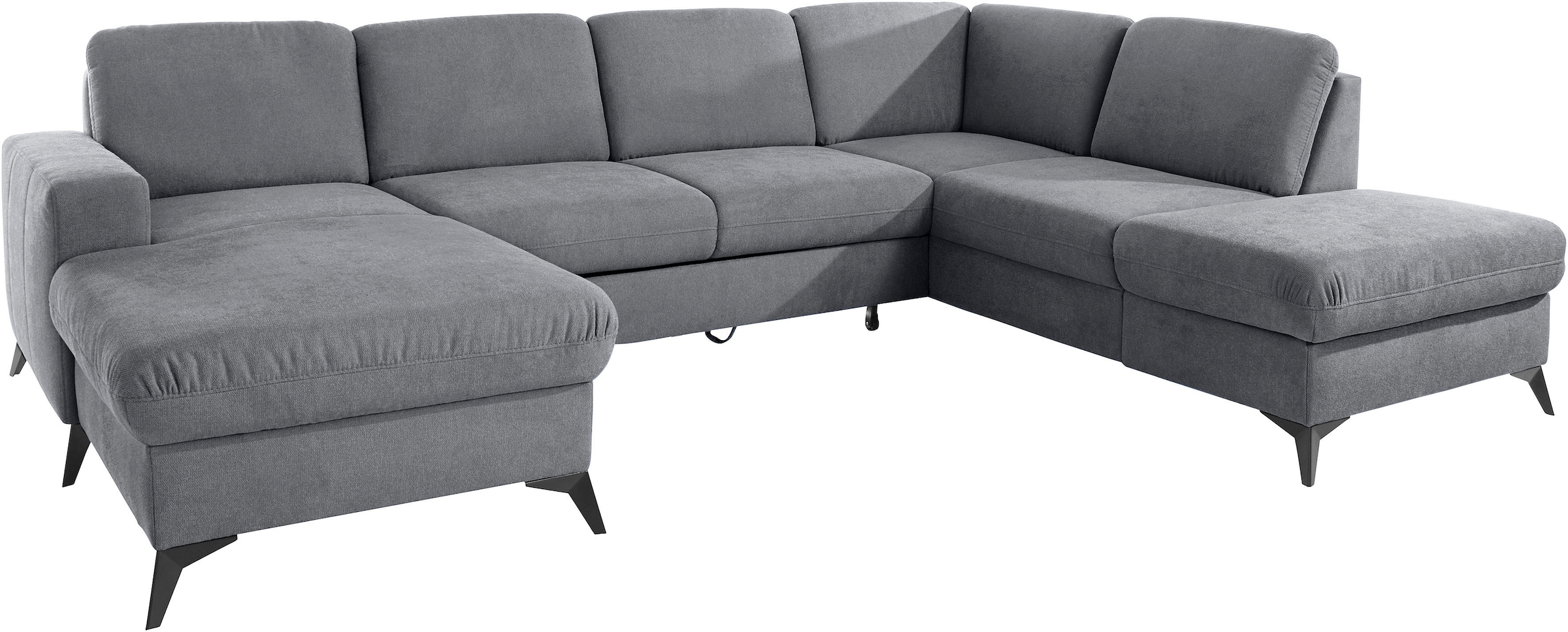 Places of Style Wohnlandschaft »Lolland U-Form«, Wahlweise mit Bettfunktion und Stauraum, auch mit abwischbarem Bezug