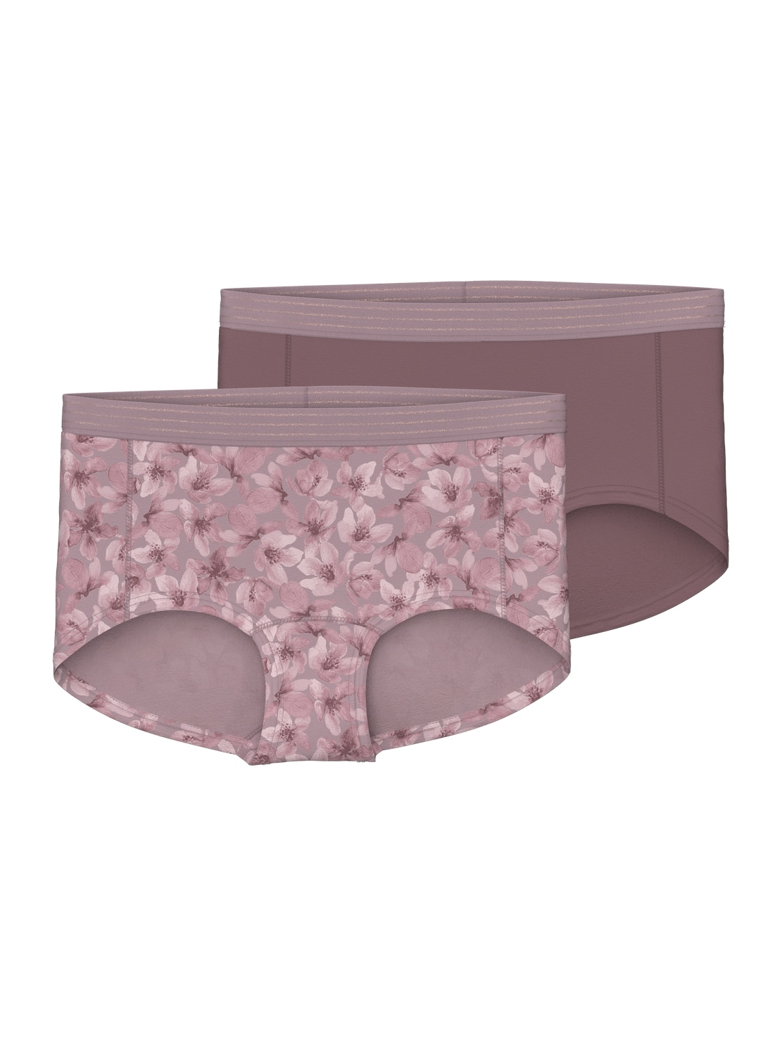 Name It Boxershorts "NKFHIPSTER 2P MAUVE FLOWER NOOS", (Packung, 2 St.)