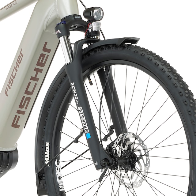FISCHER Fahrrad E-Bike »TERRA 4.0i 55«, 10 Gang, Shimano, Deore, Mittelmotor  250 W, (mit Fahrradschloss) | BAUR