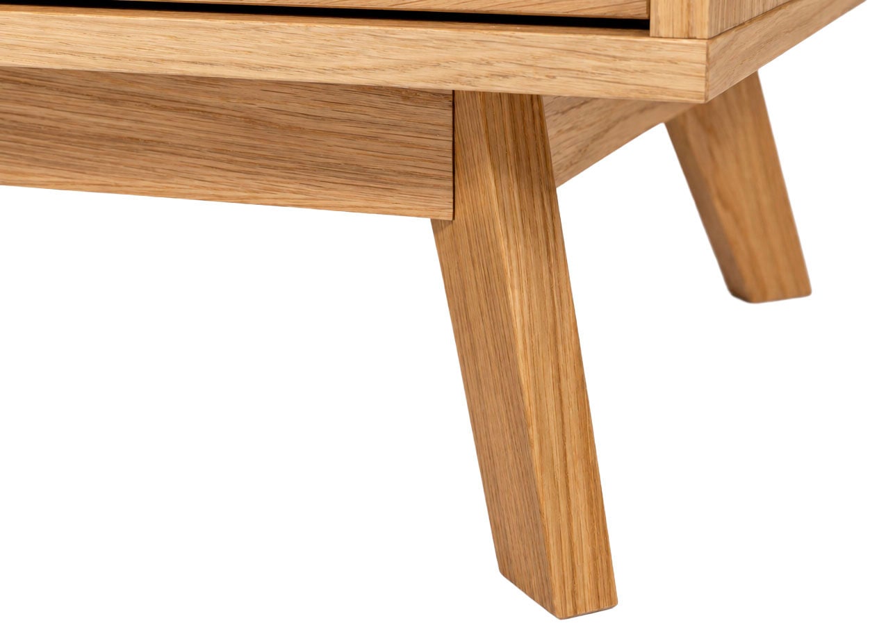 Woodman Glasvitrine »Kensal« im schlichten skandinavischen Design, Holzfurnier aus Eiche, FSC®