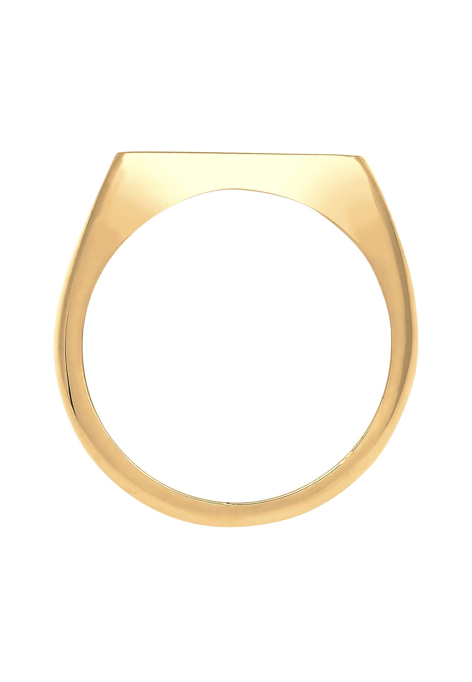 Siegelring ELLI "Siegelring Quadrat 925 Sterling Silber" Gr. 54, gold, Fingerringe, Damen, 54mm, Silber 925 (Sterlingsilber), 13mm, Siegelring 2