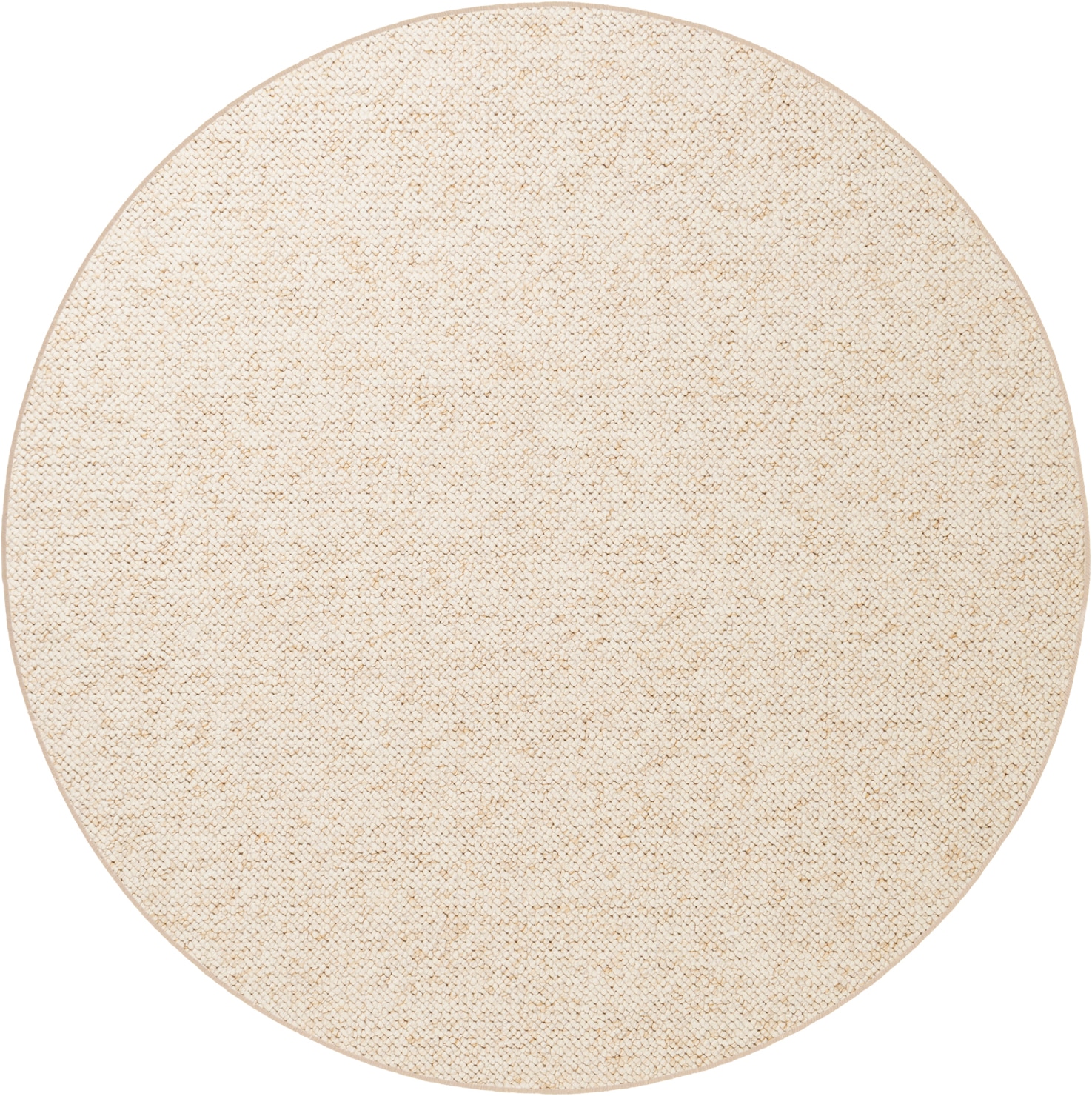 HANSE Home Teppich »Wolly 2« rund 12 mm Höhe Flachgewebe, Skandi, Woll-Optik, Esszimmer, Wohnzimmer, Flur