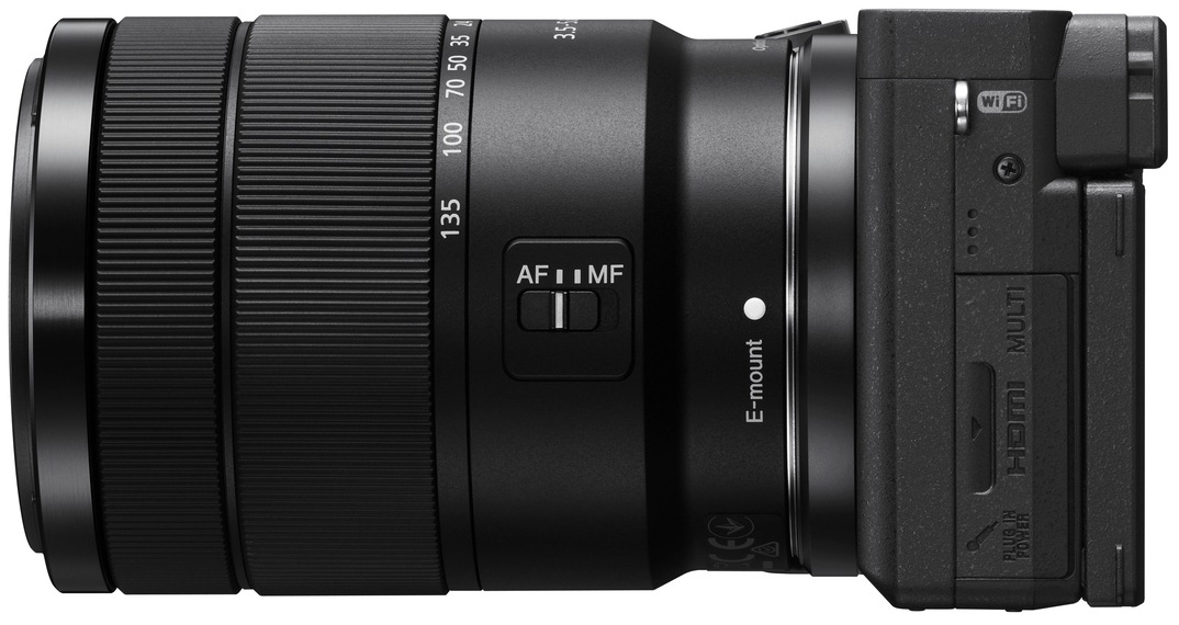 Sony Systemkamera »Set: SEL35F18 Objektiv + Alpha 6400AMB APS-C« SEL-18135 , SEL-35f18 , 24 , 2 fach fach x opt. Zoom , Bluetooth | WLAN , inkl. E-Mount Systemkamera, 24 Megapixel, 4K Video, 180° Klapp-Display