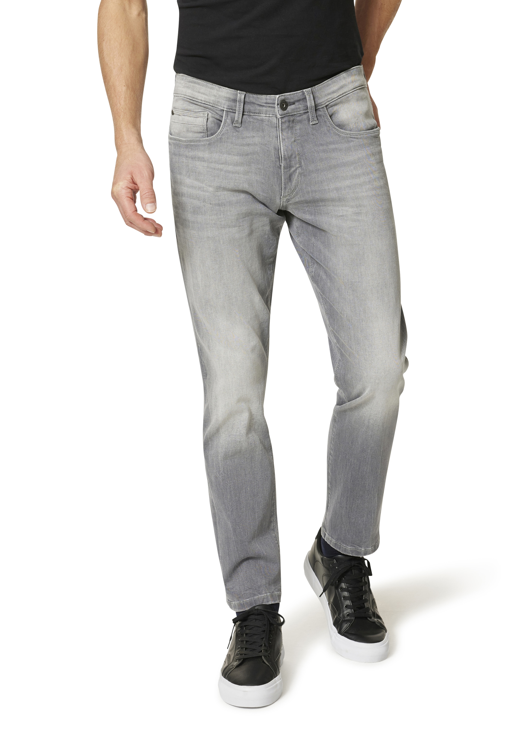HERO by John Medoox "Portland Season Slim Straight Stretch" Straight Fit Casual Clean Wash Denim Jeans für Herren