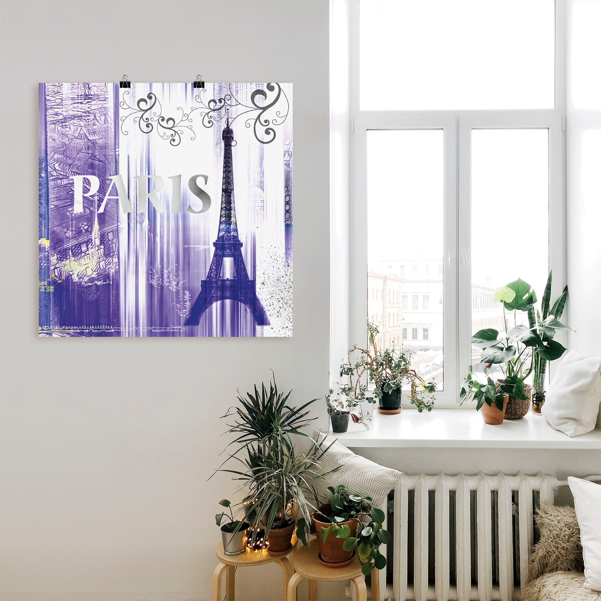 Artland Wandbild "Paris Skyline Collage II", Gebäude, (1 St.), als Leinwand günstig online kaufen