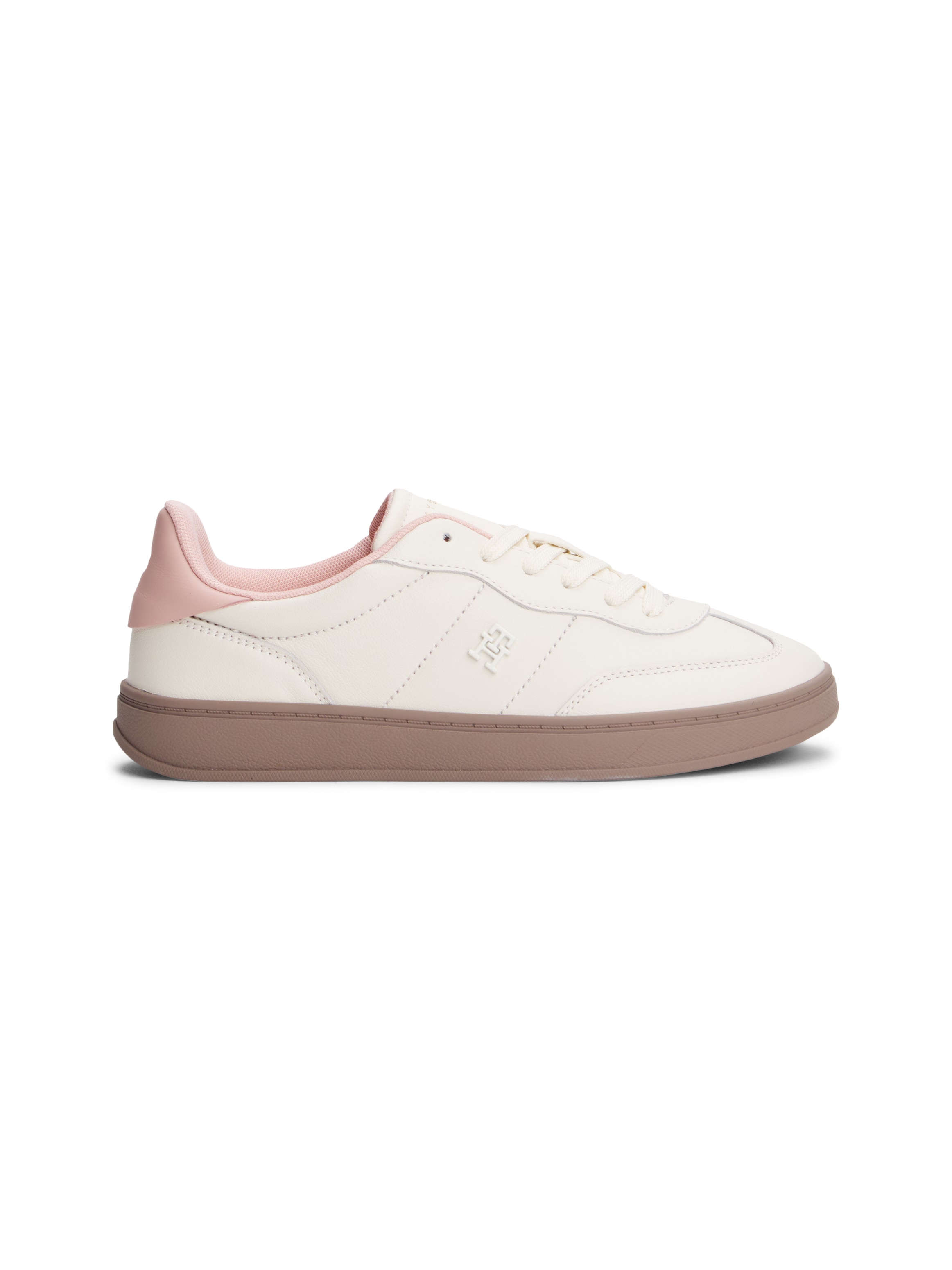 Tommy Hilfiger Plateausneaker »TH PREMIUM HERITAGE SNEAKER«, Freizeitschuh, Halbschuh, Schnürer mit Kontrastbesatz an der Ferse
