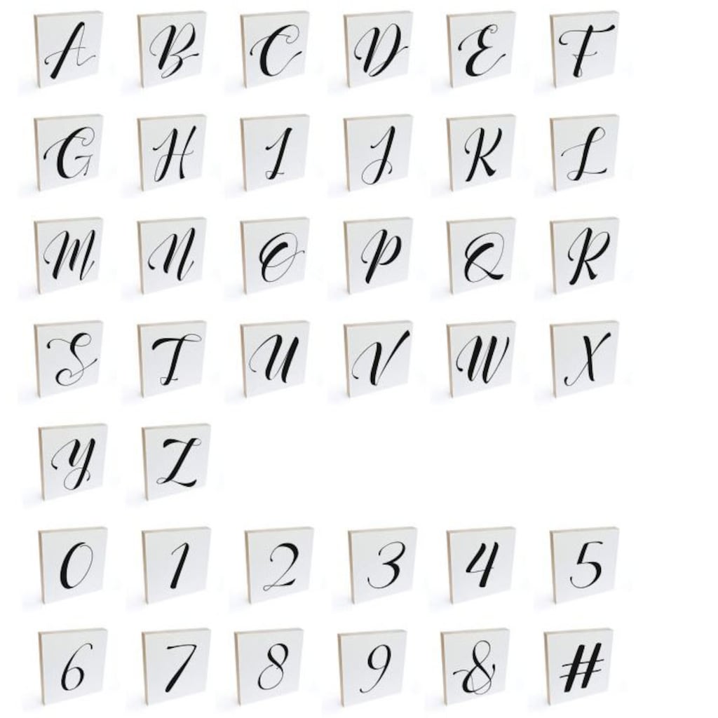 Wall-Art Deko-Buchstaben »Freistehende Buchstaben & Zahlen«