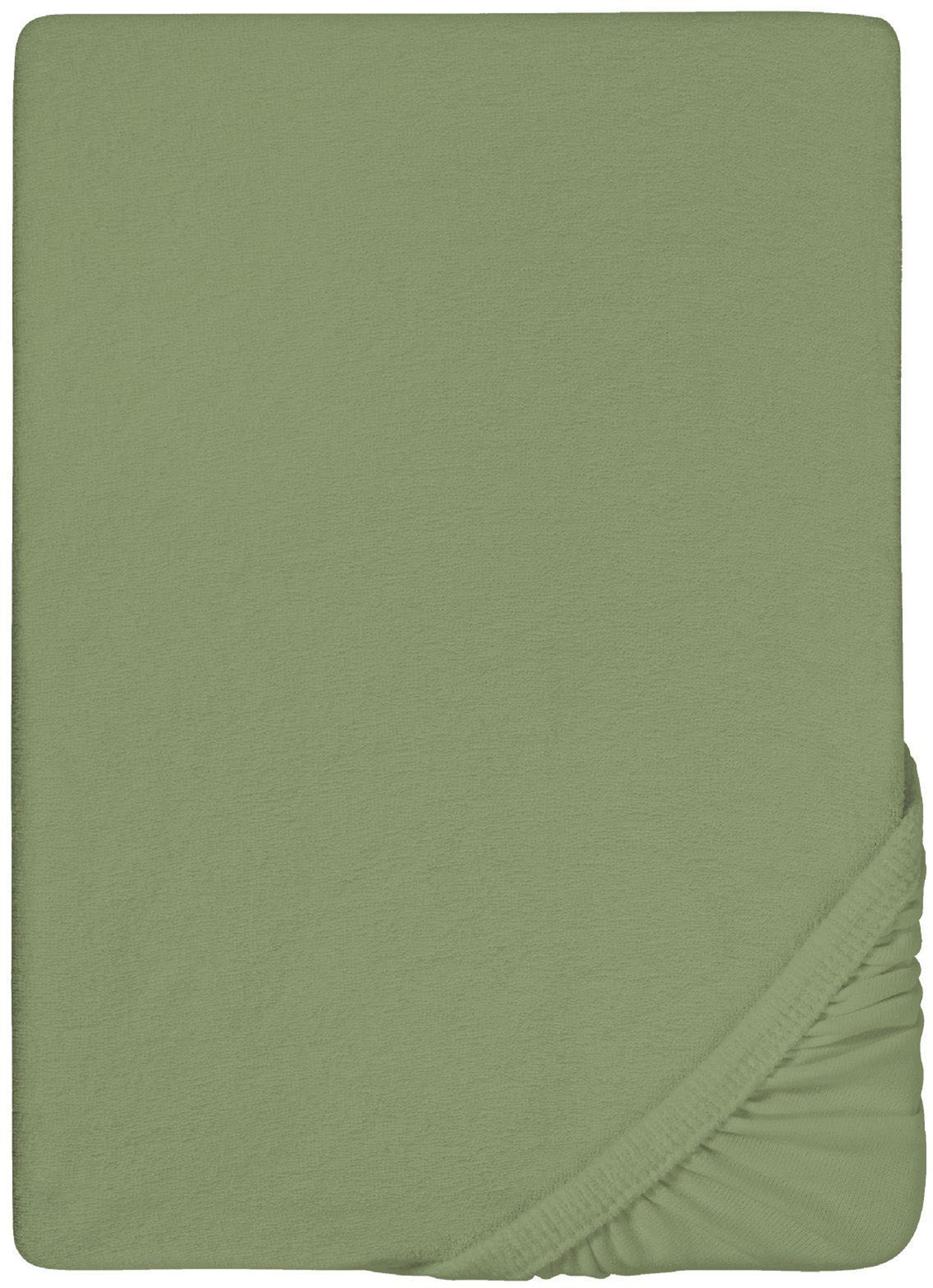 Biberna Spannbettlaken "0012344 Premium Frottee-Stretch Spannbetttuch 80% Baumwolle" Frottee-Stretch, Rundumgummi, bügelfrei, ab Größe 90 x 190 cm