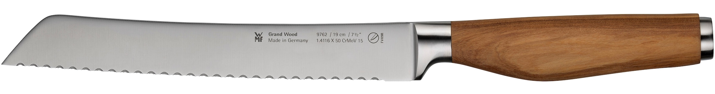 WMF Brotmesser "Grand Wood" 19 cm, Olivenholzgriff, handgeschmiedeter Spezi günstig online kaufen