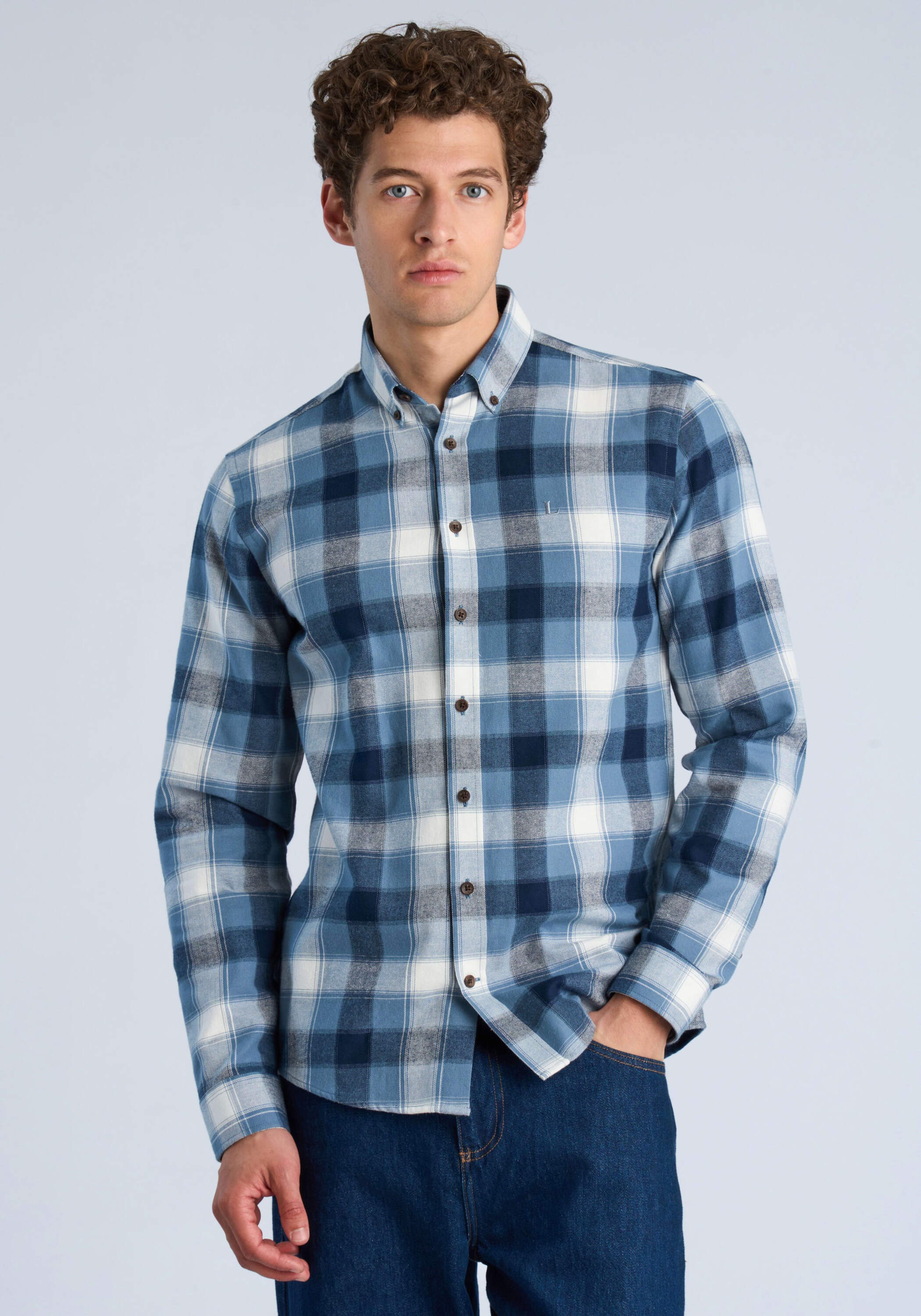 LINDBERGH Langarmhemd "Freizeithemd (Langarm) Relaxed Fit"