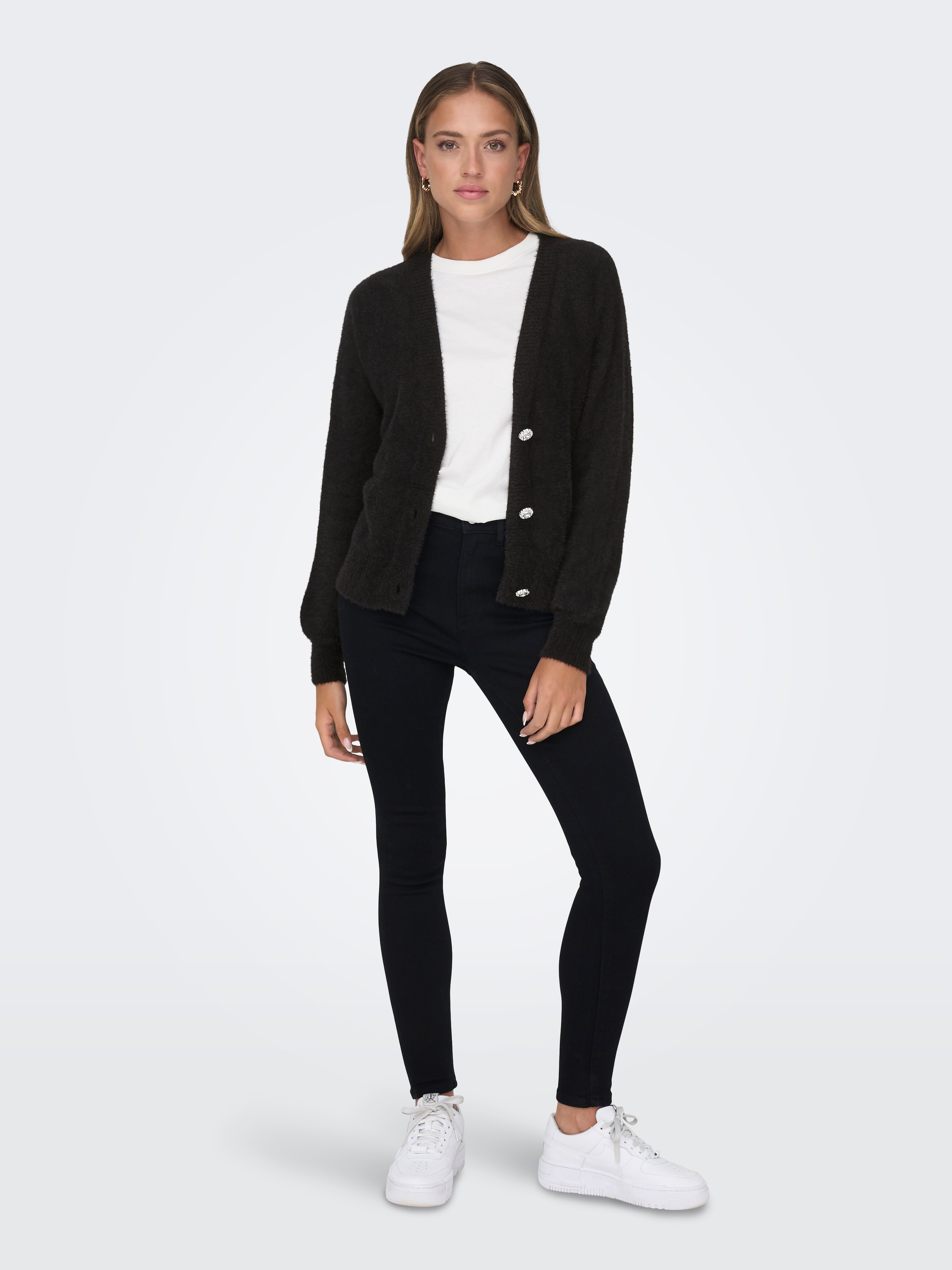 ONLY Strickjacke »ONLELLA PIUMO LS CARDIGAN KNT NOOS«
