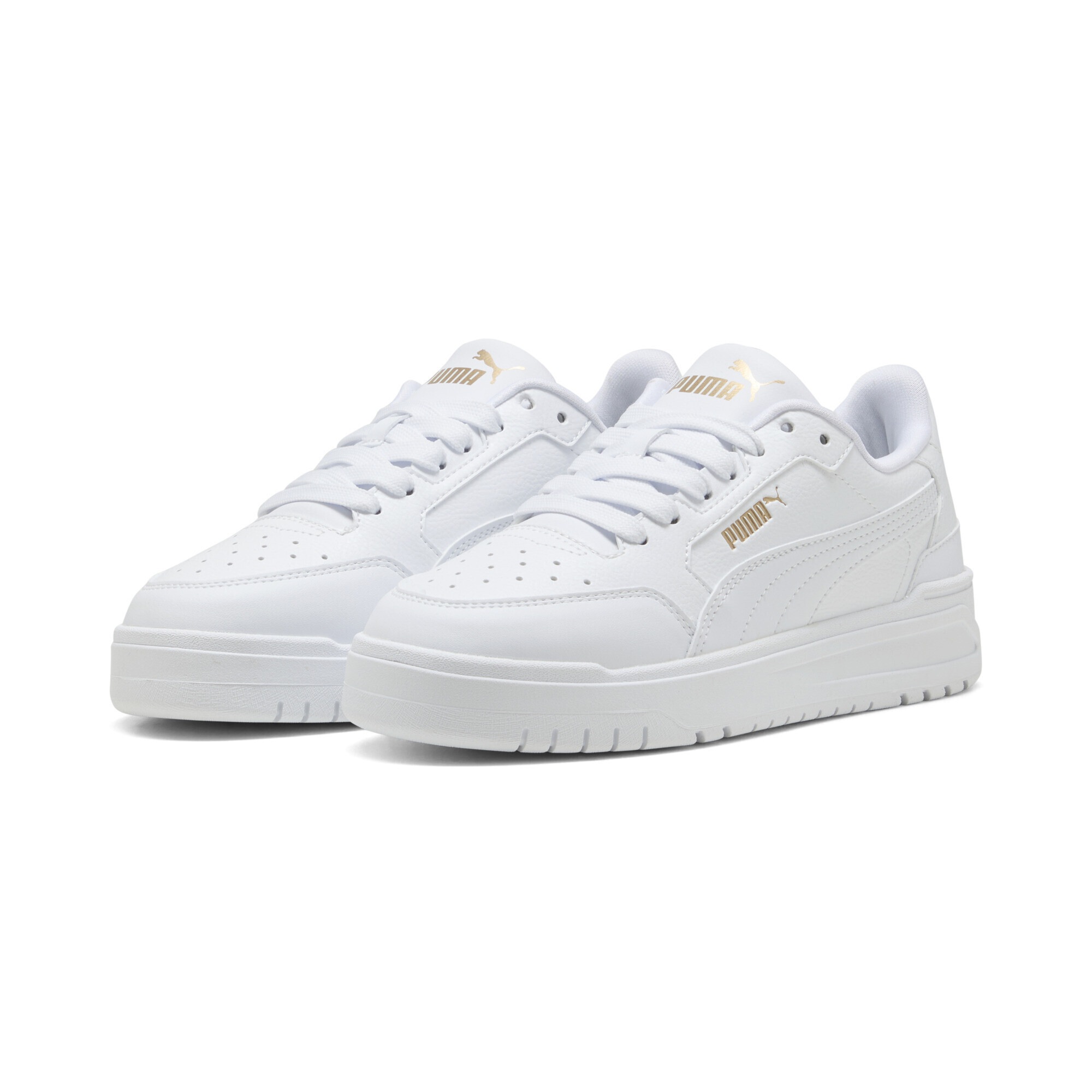 PUMA Jungen Sneaker "Shuffle Downtown Low Sneakers Jugendliche", Gr. 38,5, weiß, Obermaterial: Synthetik, Textil. Futter: Textil. Innensohle: Textil.