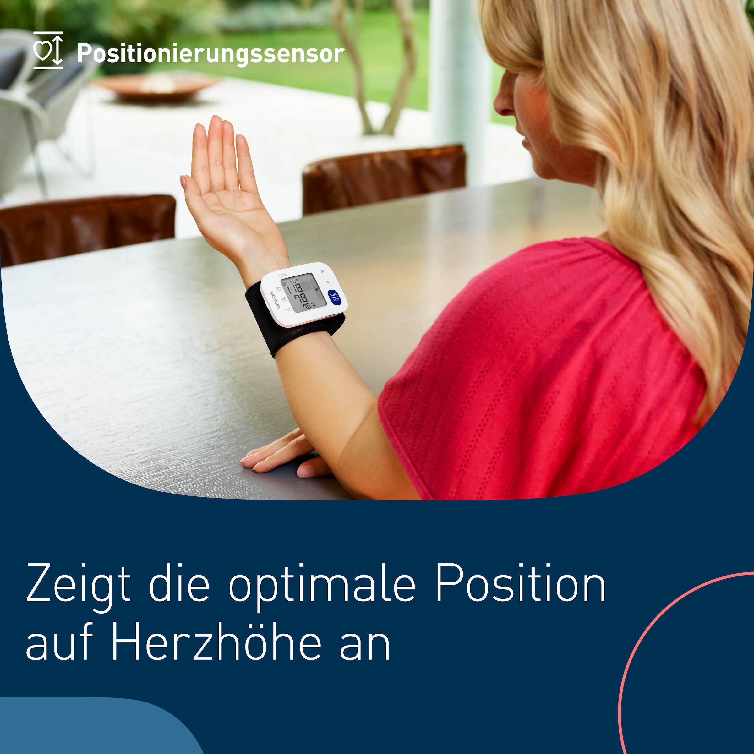 Omron Handgelenk-Blutdruckmessgerät »RS4«, digital, klinisch validiert, mit Positionierungssensor