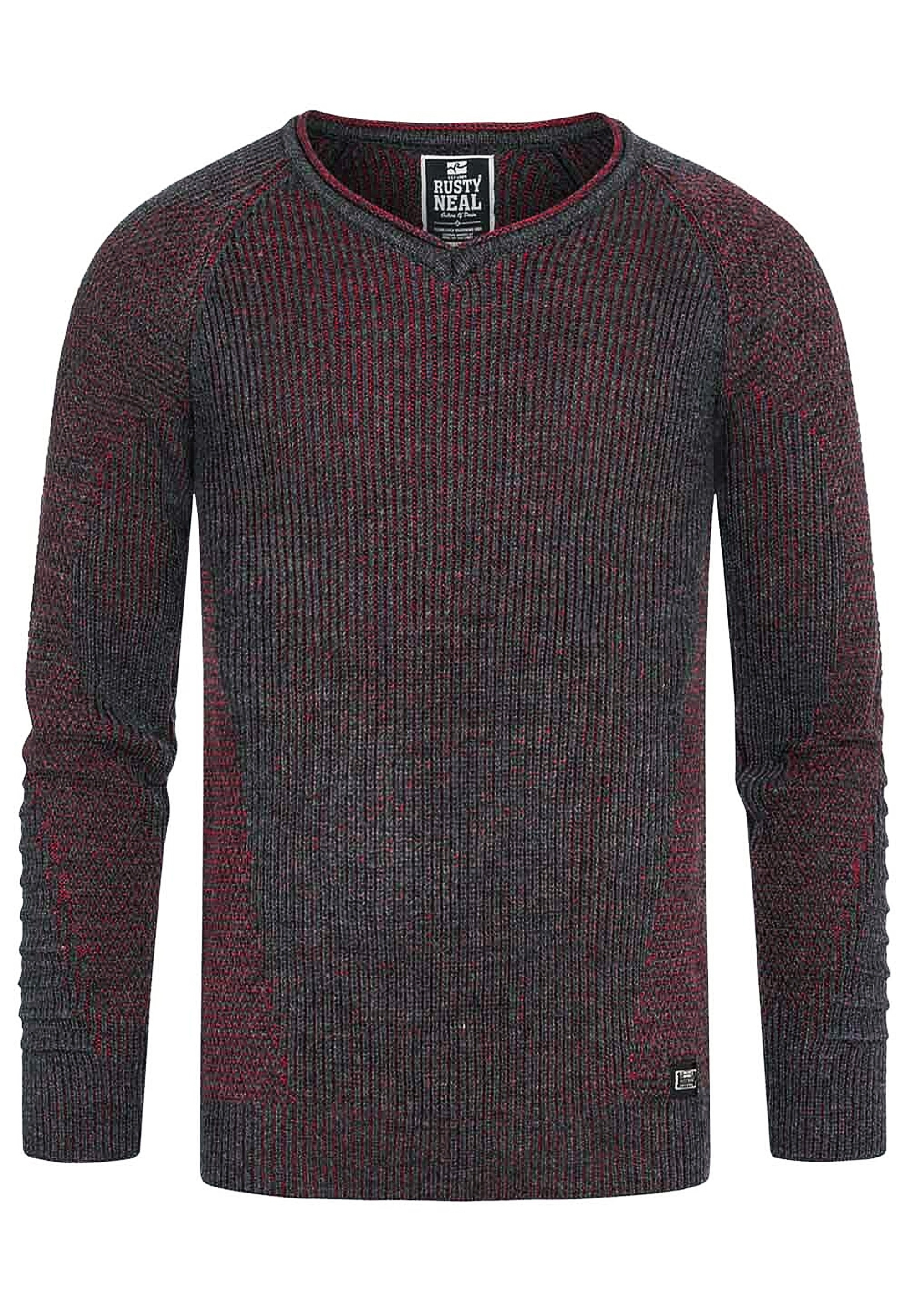 Rusty Neal Strickpullover mit ausgefallenem Strickmuster