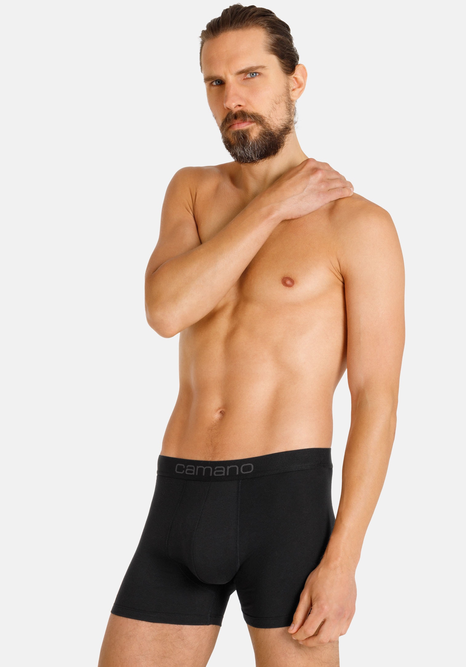 Camano Boxershorts »comfort«, (6er Pack), mit Stretch-Logobund