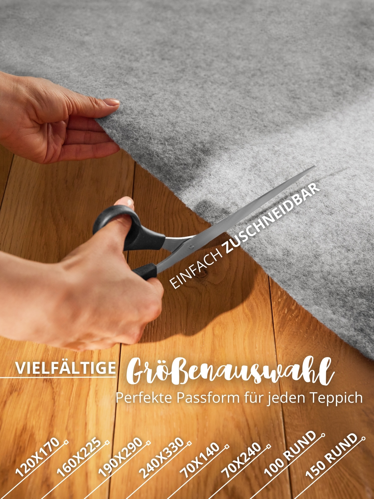 HANSE Home Teppichunterlage »Grip« Rutschfest, Teppichstop, Antirutsch Gleitschutz, zuschneidbar