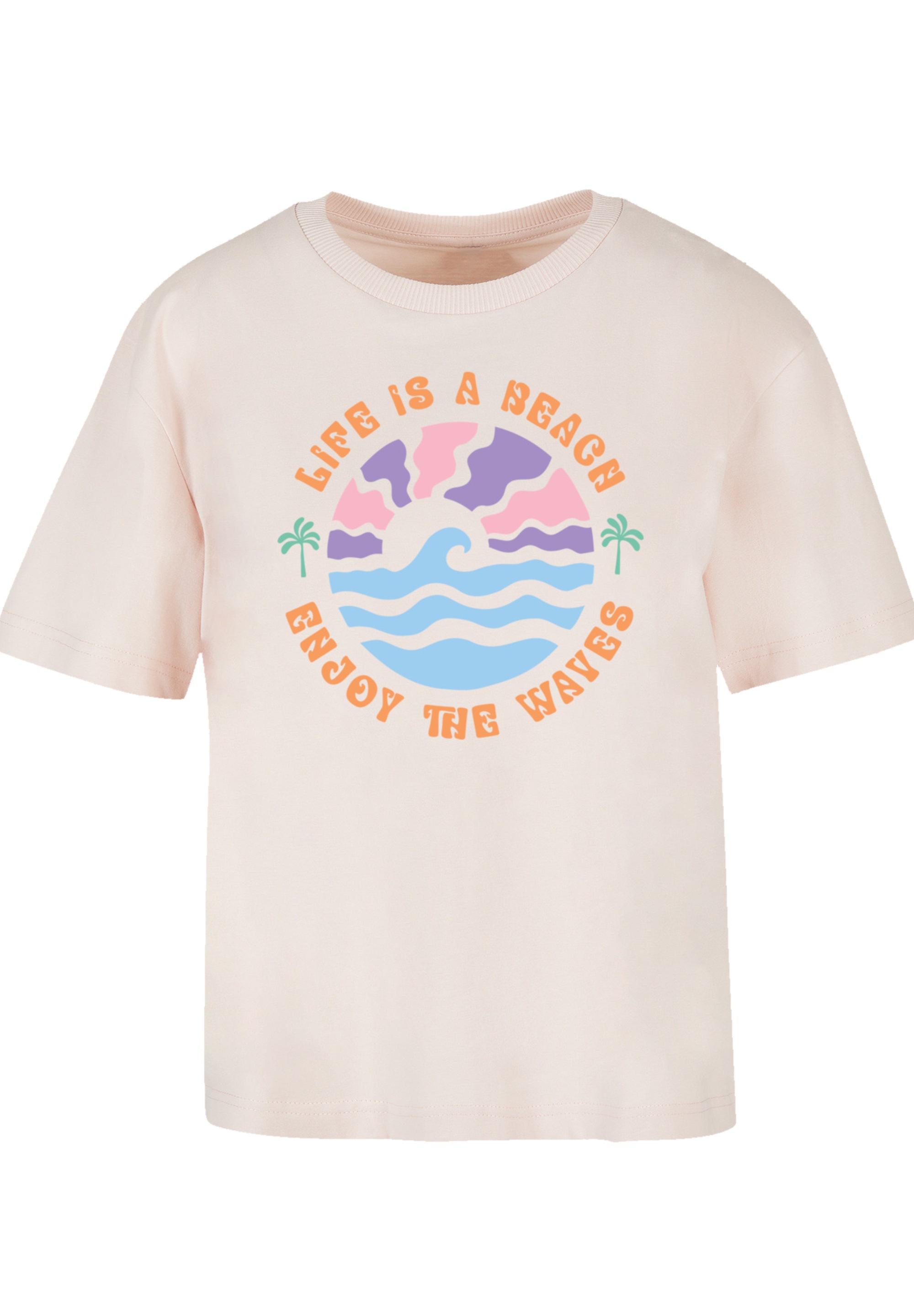 F4NT4STIC T-Shirt »Life Is A Beach Enjoy The Waves«, Premium Qualität