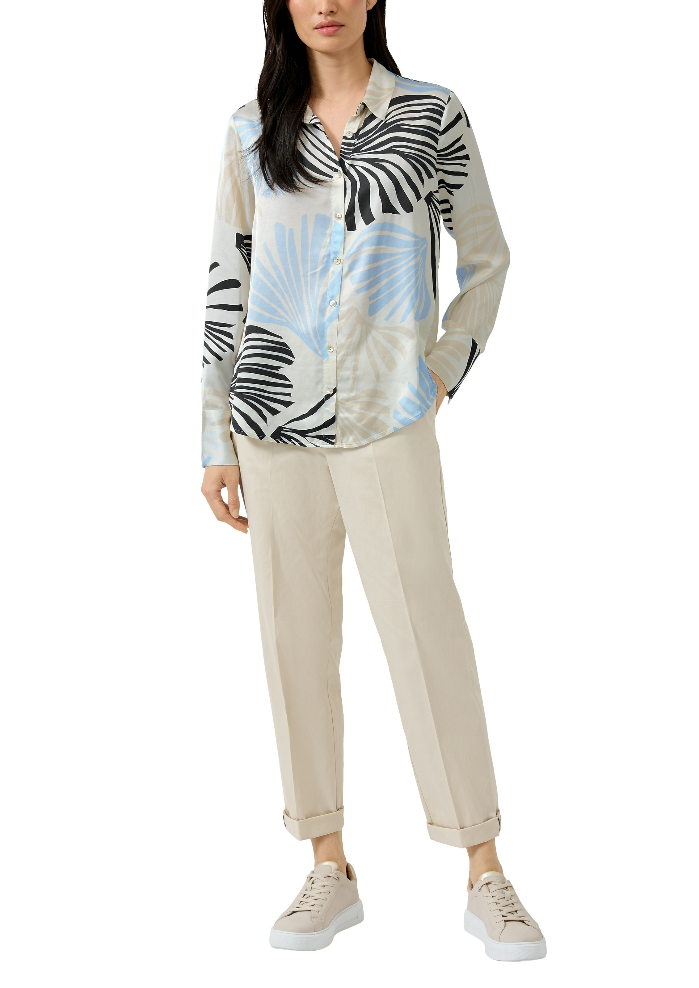 Thumbnail - s.Oliver BLACK LABEL Hemdbluse mit All-Over Print