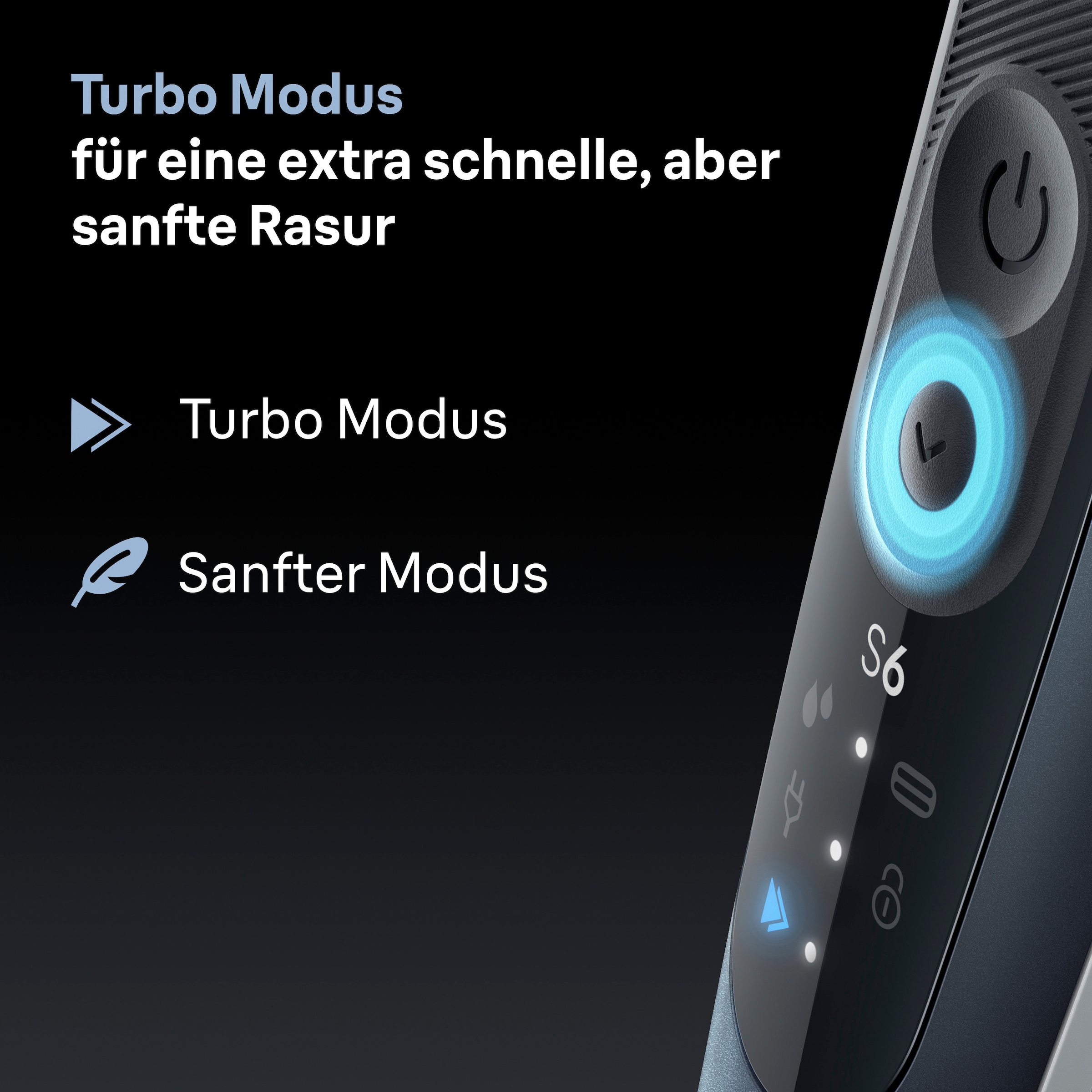 Braun Elektrorasierer »Series 6 62-G1650s«, 2 St. Aufsätze, 100% wasserdicht, +2 Aufsätze, bis zu 60 Min Akku, Made in Germany