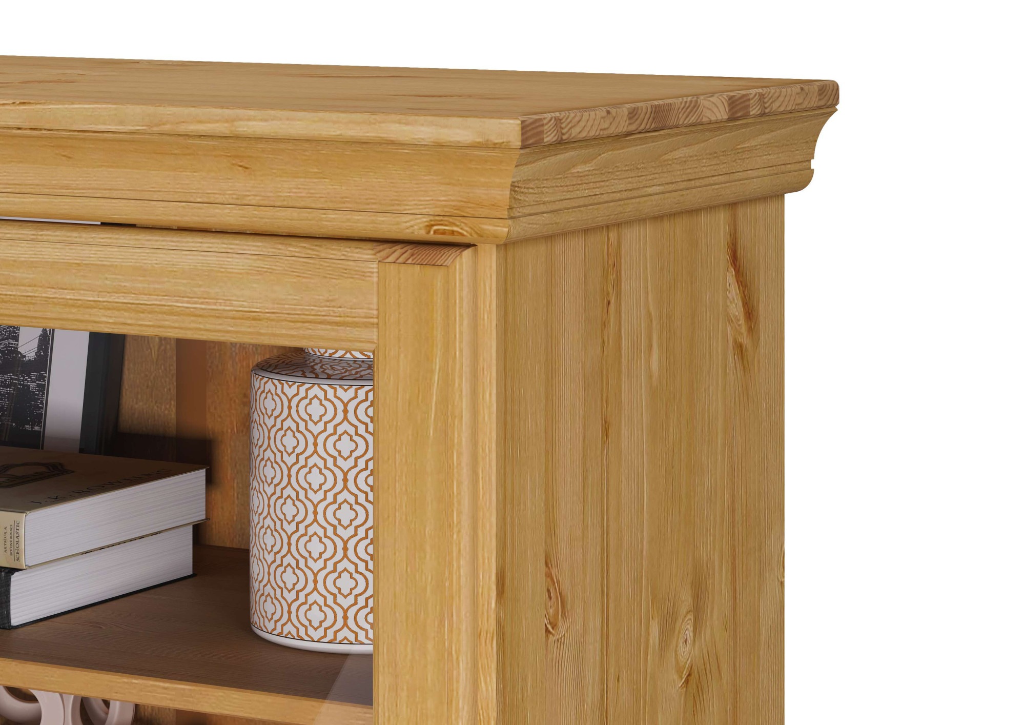 Home affaire Vitrine »Rügen«, zertifiziertes Massivholz, Höhe 192 cm, im Landhausstil