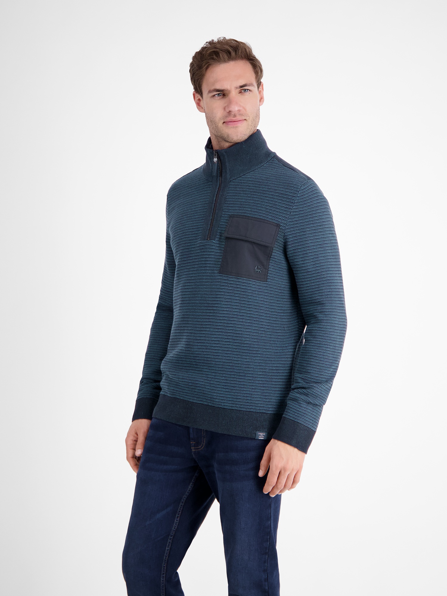 Thumbnail - LERROS Strickpullover "LERROS Stricktroyer in Strukturstrick"