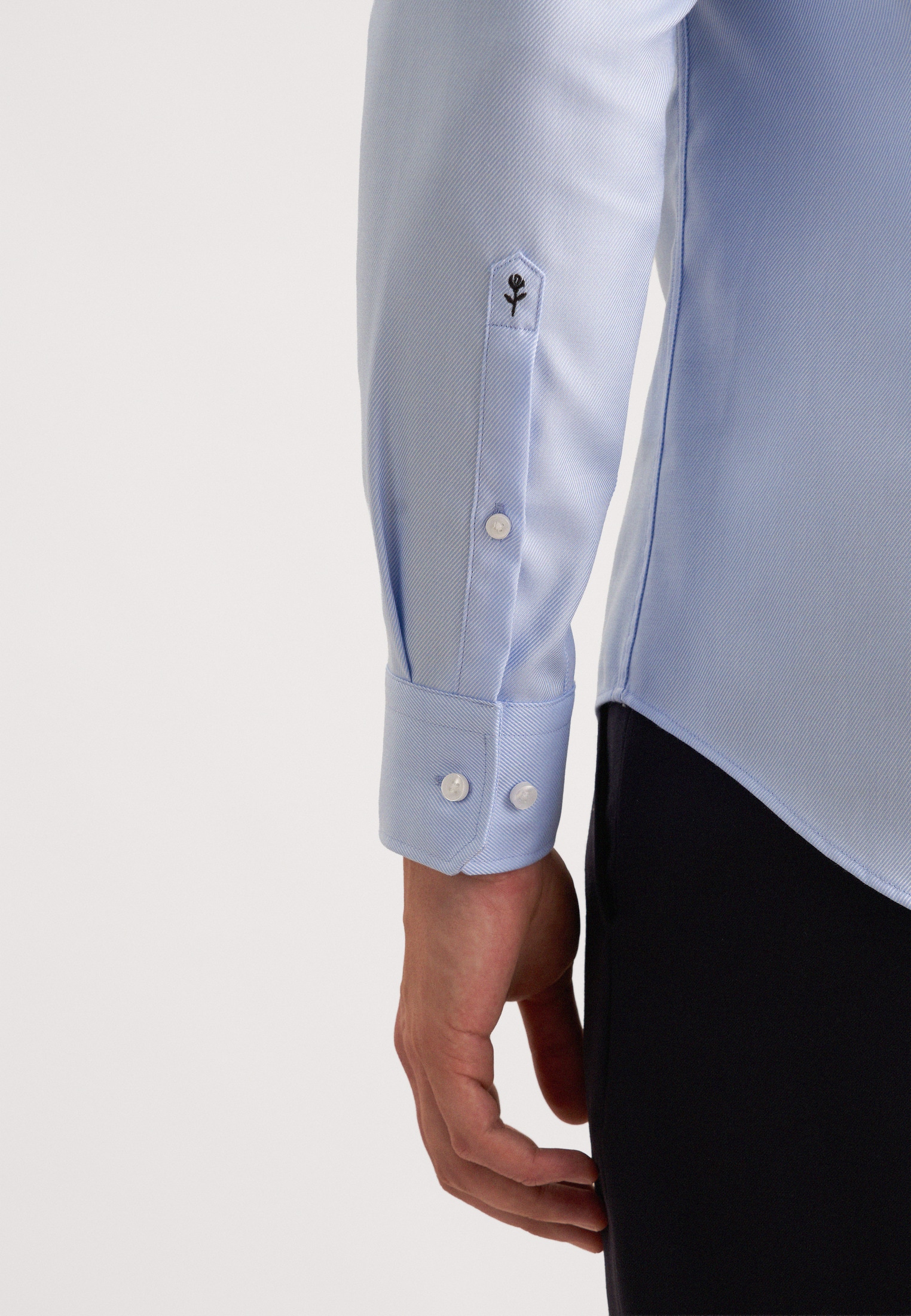 seidensticker Businesshemd »Schwarze Rose« Shaped 1/1 Kentkragen Uni