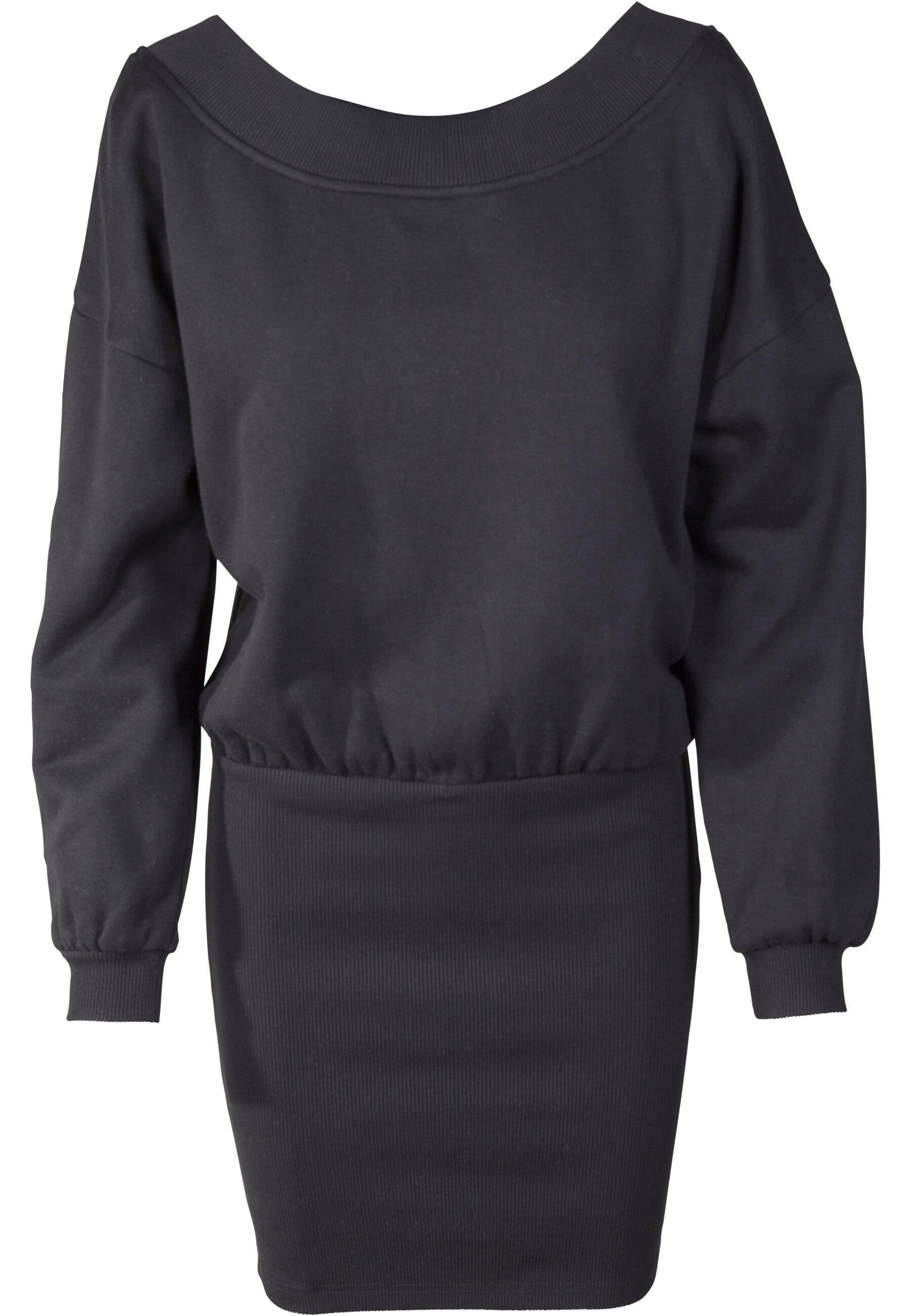 URBAN CLASSICS Shirtkleid »Urban Classics Damen Ladies Sweat Off Shoulder Dress«, (1 tlg.)