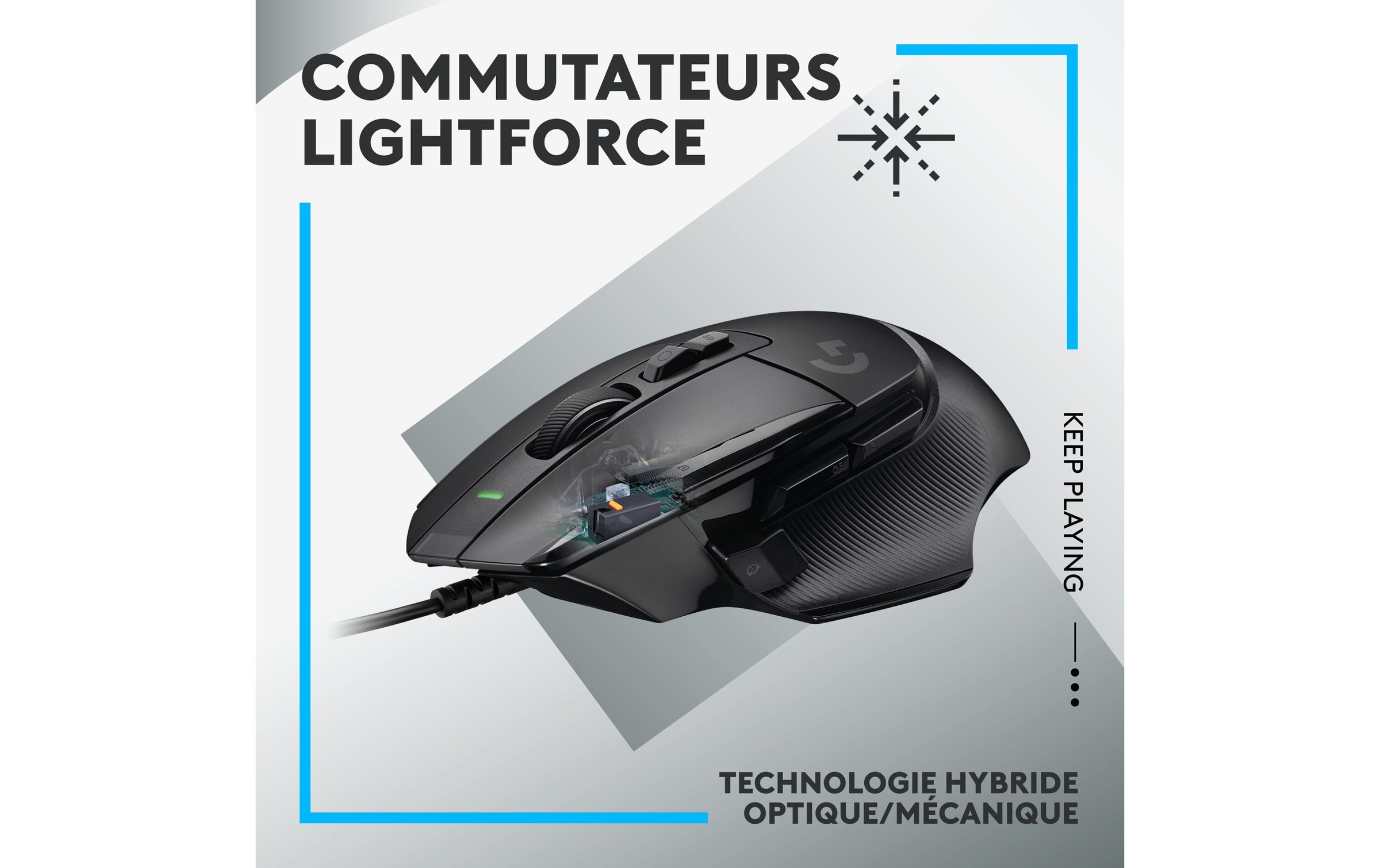 Logitech Gaming-Maus »G502 X Schwarz« kabelgebunden