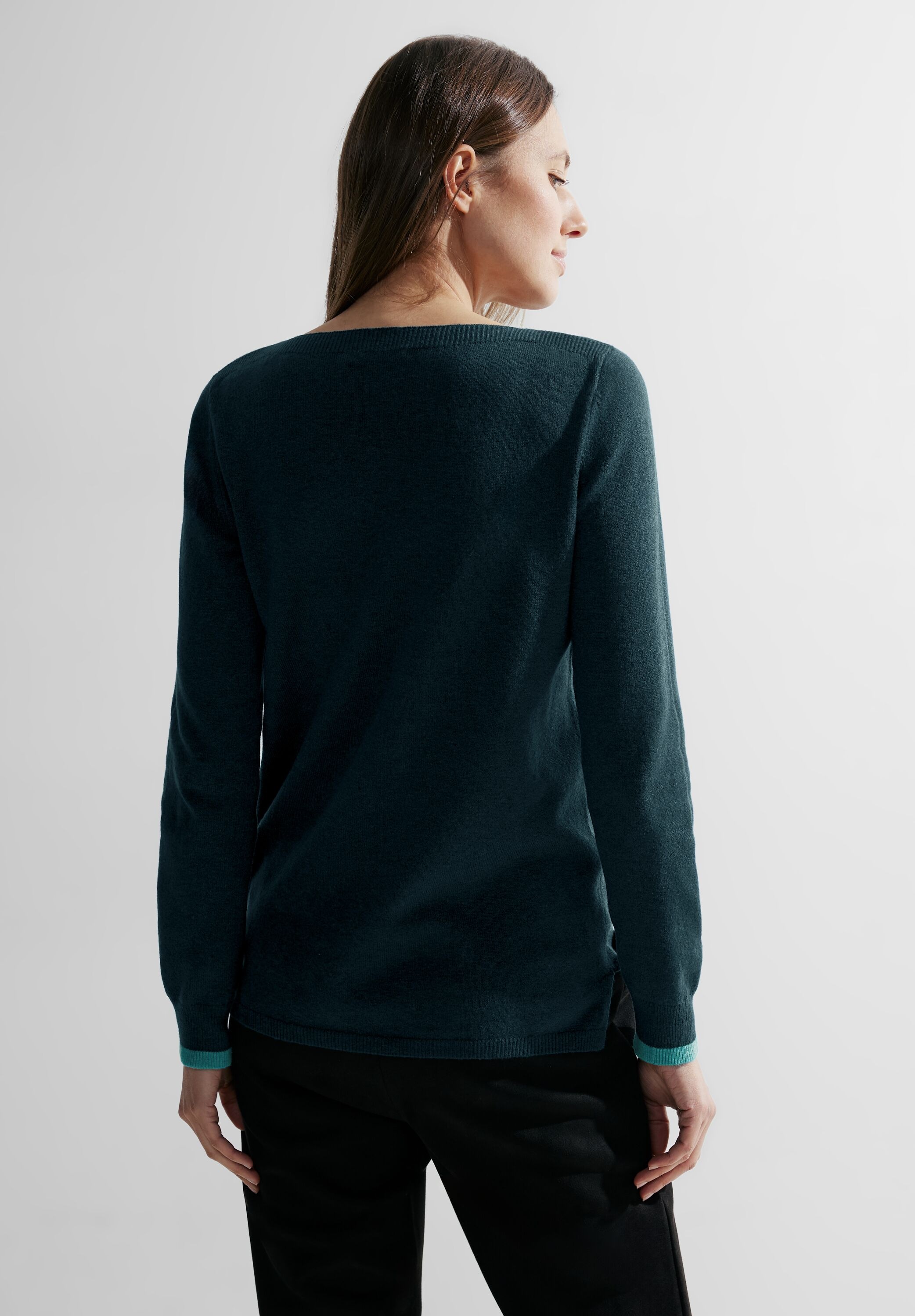 Cecil Rundhalspullover mit U-Boot-Ausschnitt günstig online kaufen