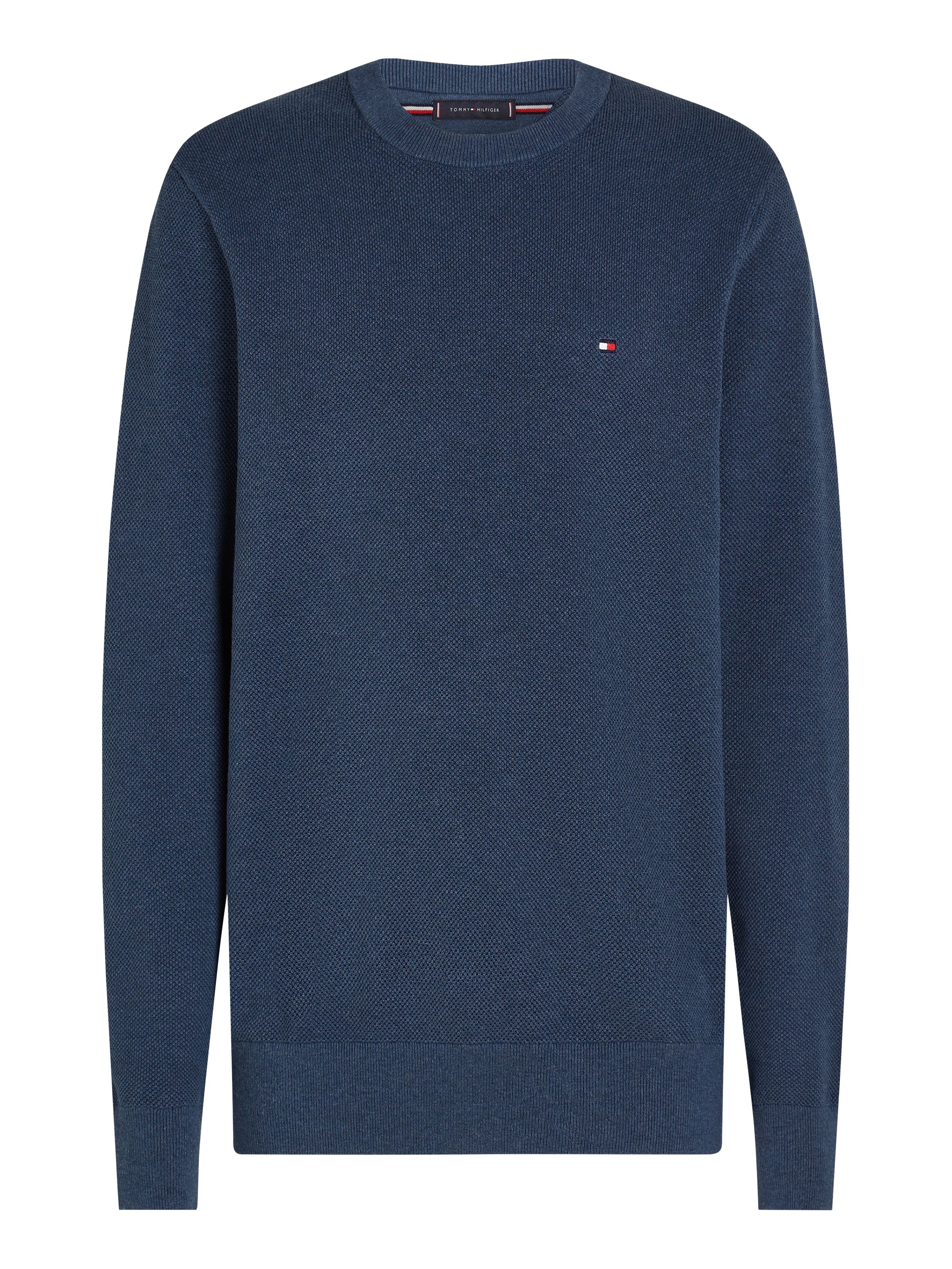 Tommy Hilfiger Rundhalspullover »ESSENTIAL STRUCTURE CREW NECK«, mit feiner Struktur