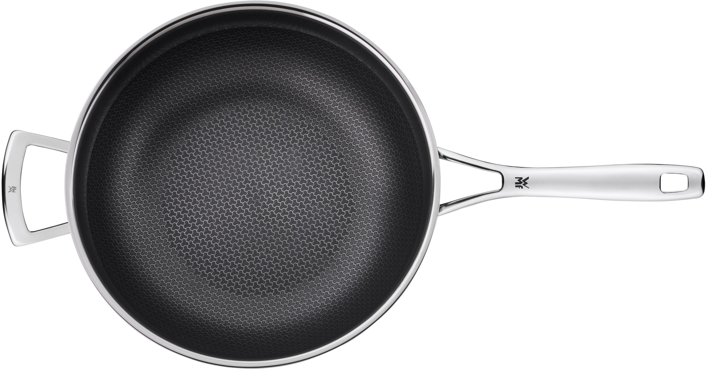 WMF Wok »Profi Resist«, Cromargan®Edelstahl, (1 tlg.), 28 cm, kratzfest, Antihaftversiegelung, mehrschichtiger Aufbau