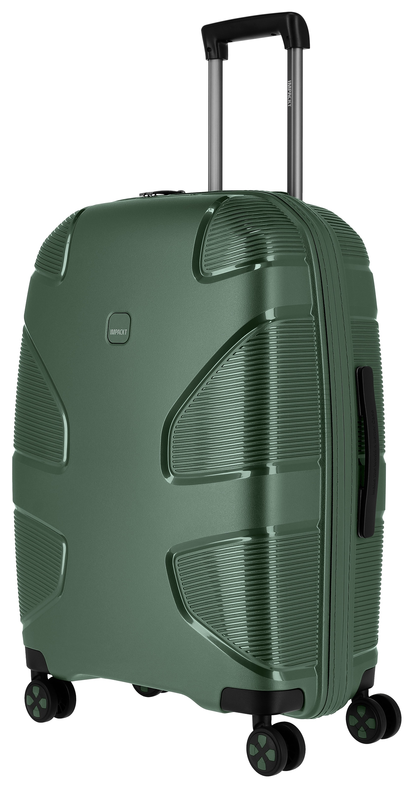 IMPACKT Hartschalen-Trolley »IP1, verschiedene Größen und Farben«, 4 Rollen, Hartschalen-Koffer vegan Koffer Reisegepäck USB-Port TSA Zahlenschloss