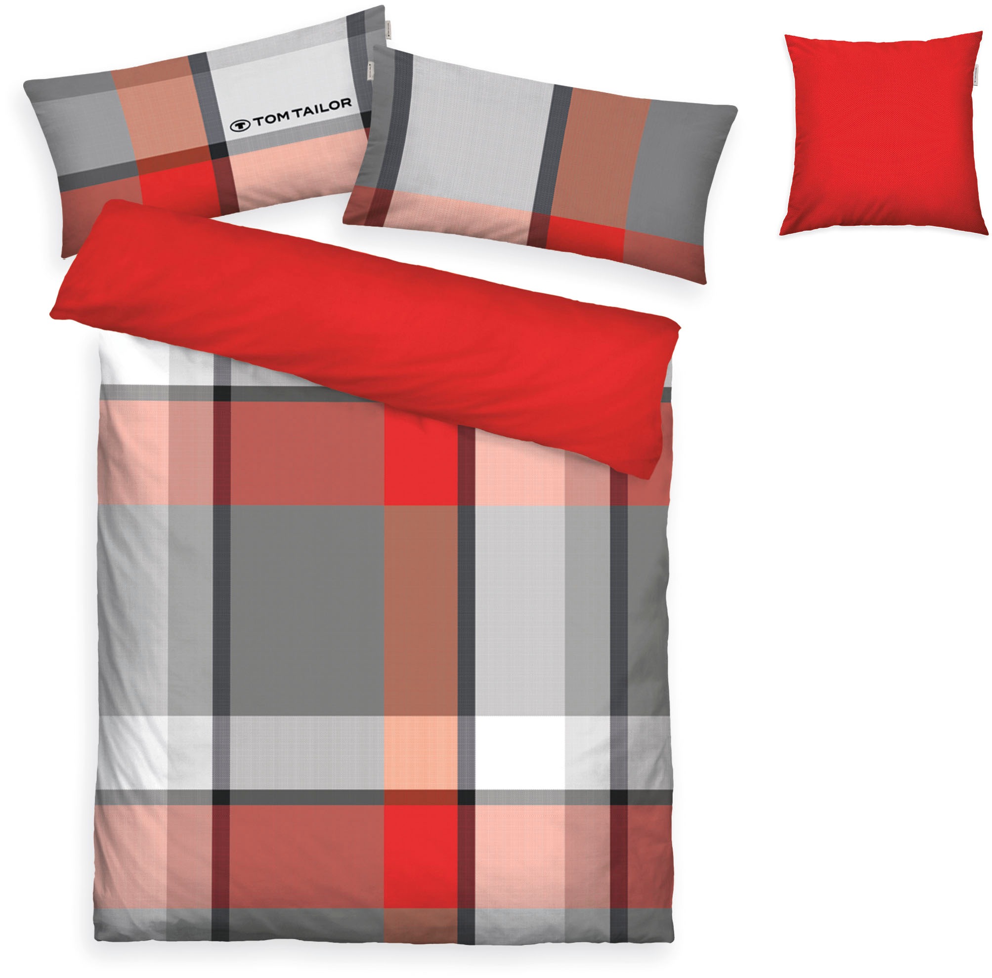 Thumbnail - TOM TAILOR HOME Bettwäsche "Lenny in Gr. 135x200 oder 155x220 cm", mit GRATIS-Zugabe: Kissenhülle
